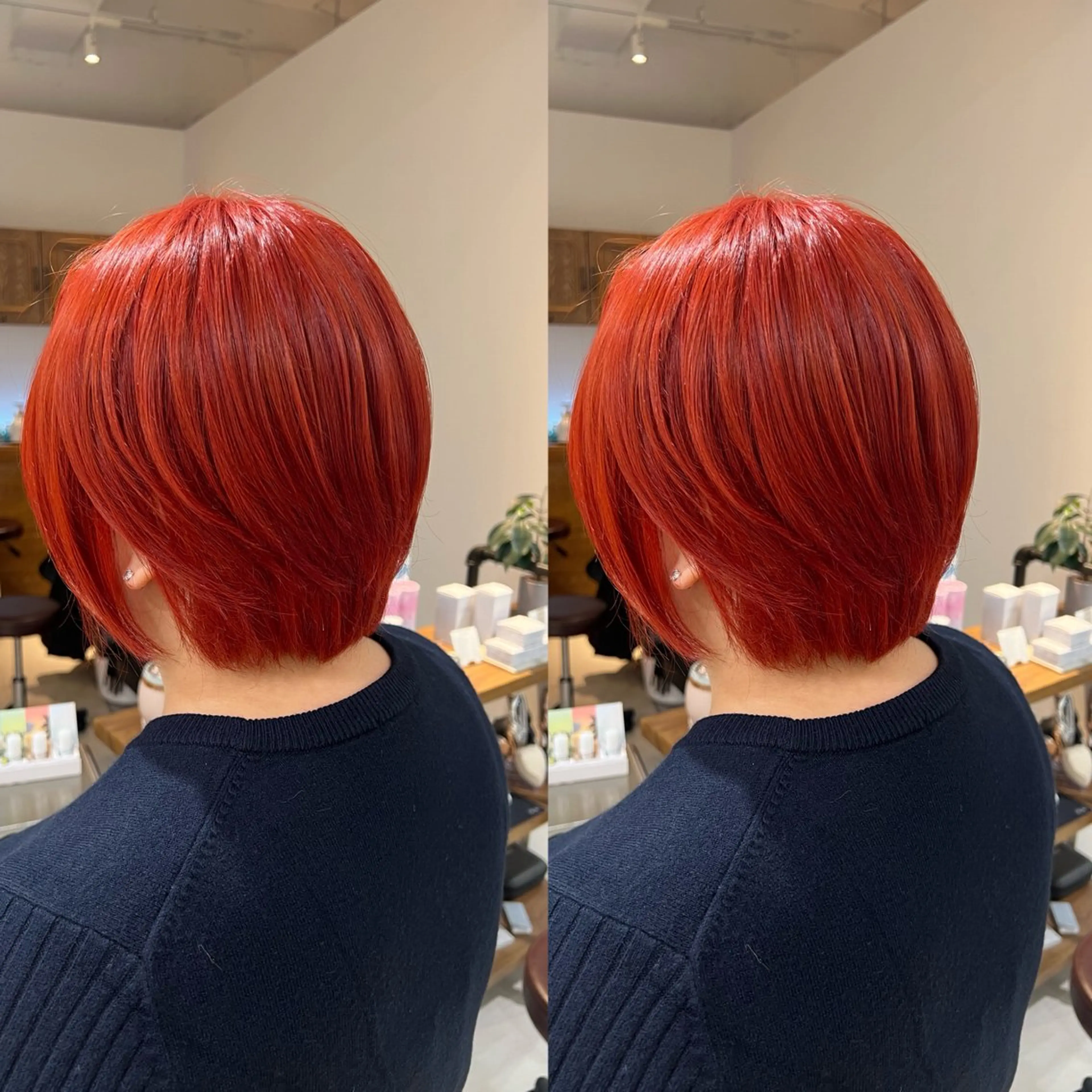 ショート カラー ブリーチ ヘアカラー 🫧艶髪カラー🫧 伊原修子のヘアスタイル