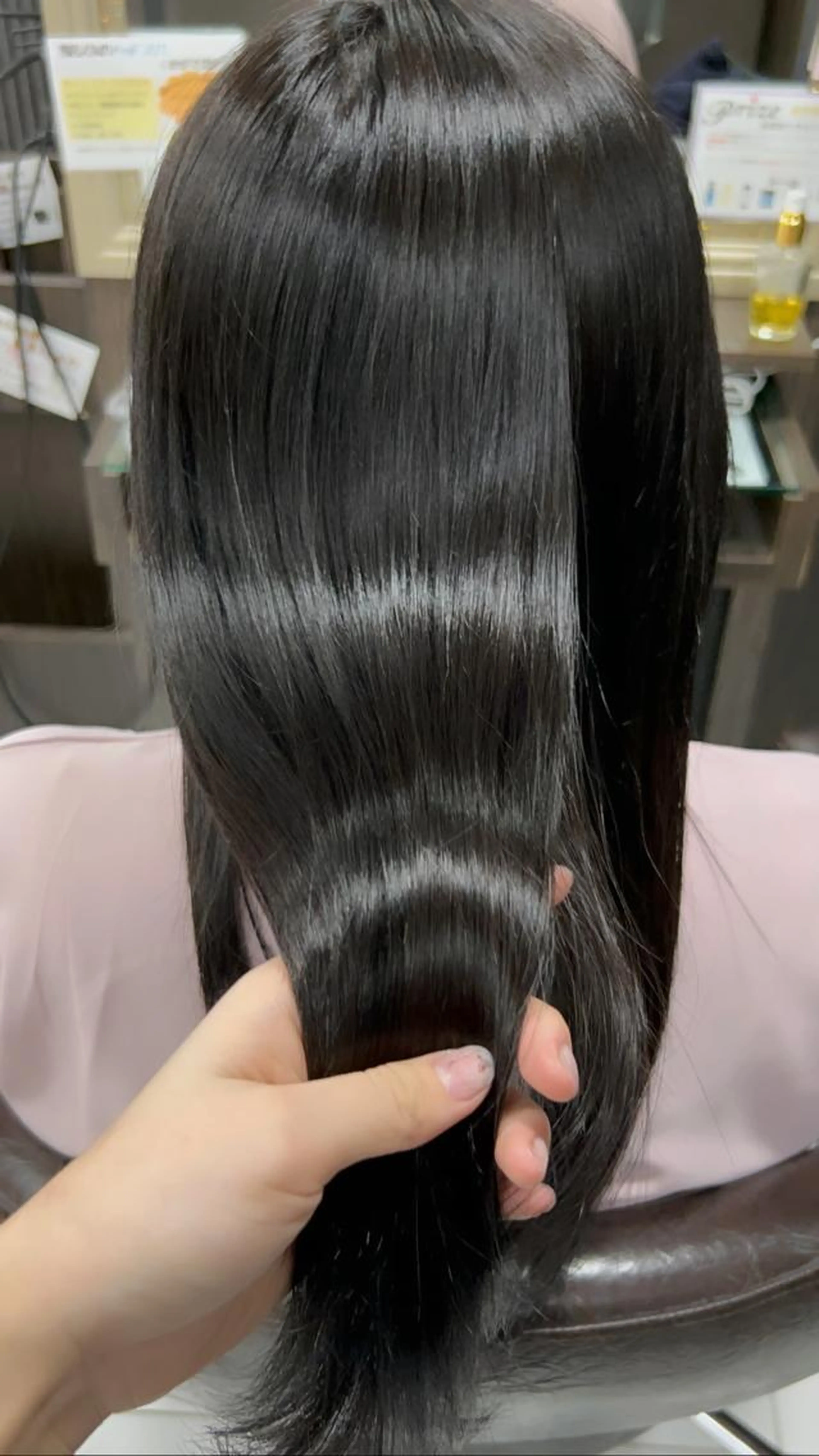 【🫧湿気なんか怖くない🫧】カット➕✨縮毛矯正サラサラ髪✨➕超音波トリートメントの写真