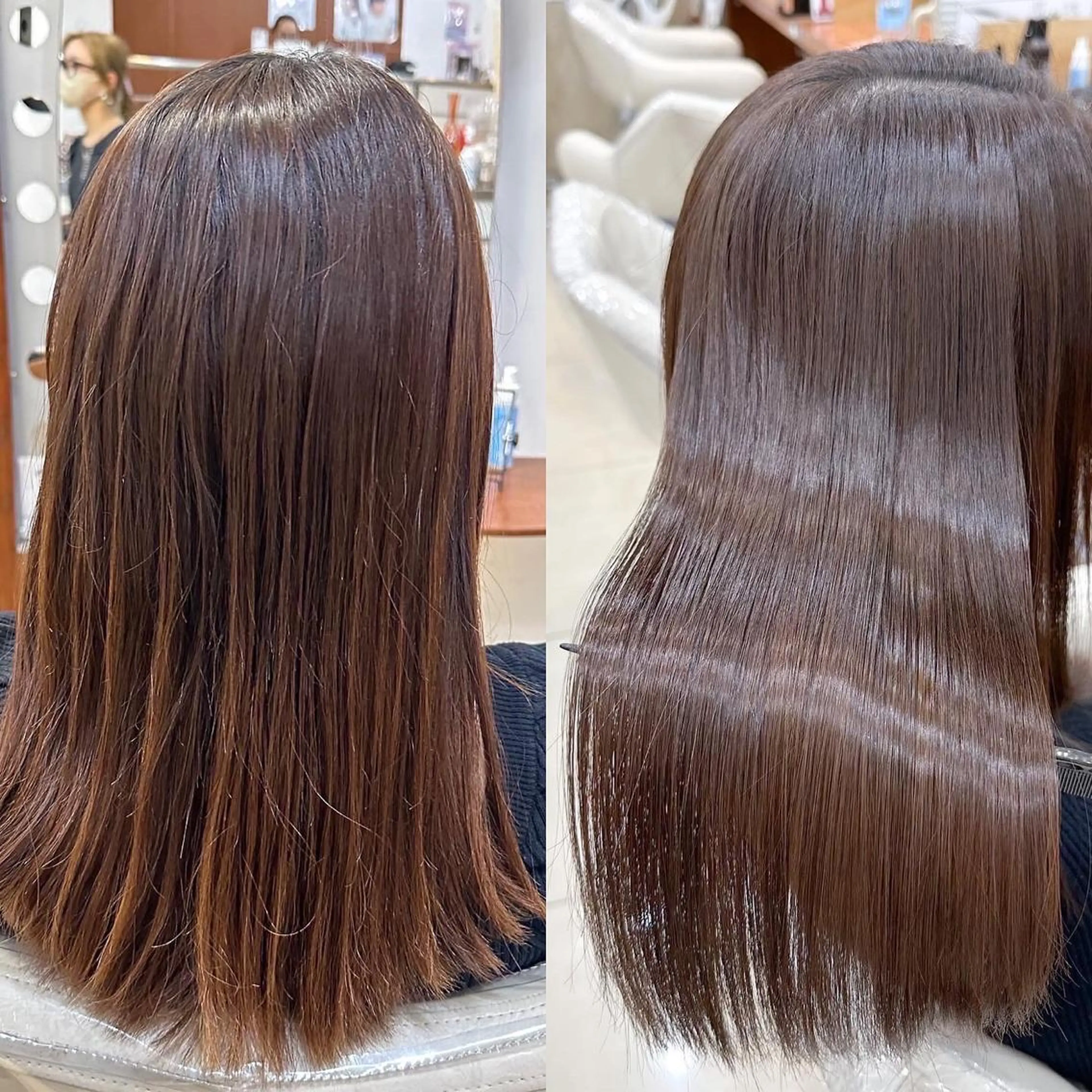 ロング カラー パーマ 縮毛矯正/髪質改善 /韓国風　山川春輝のヘアスタイル