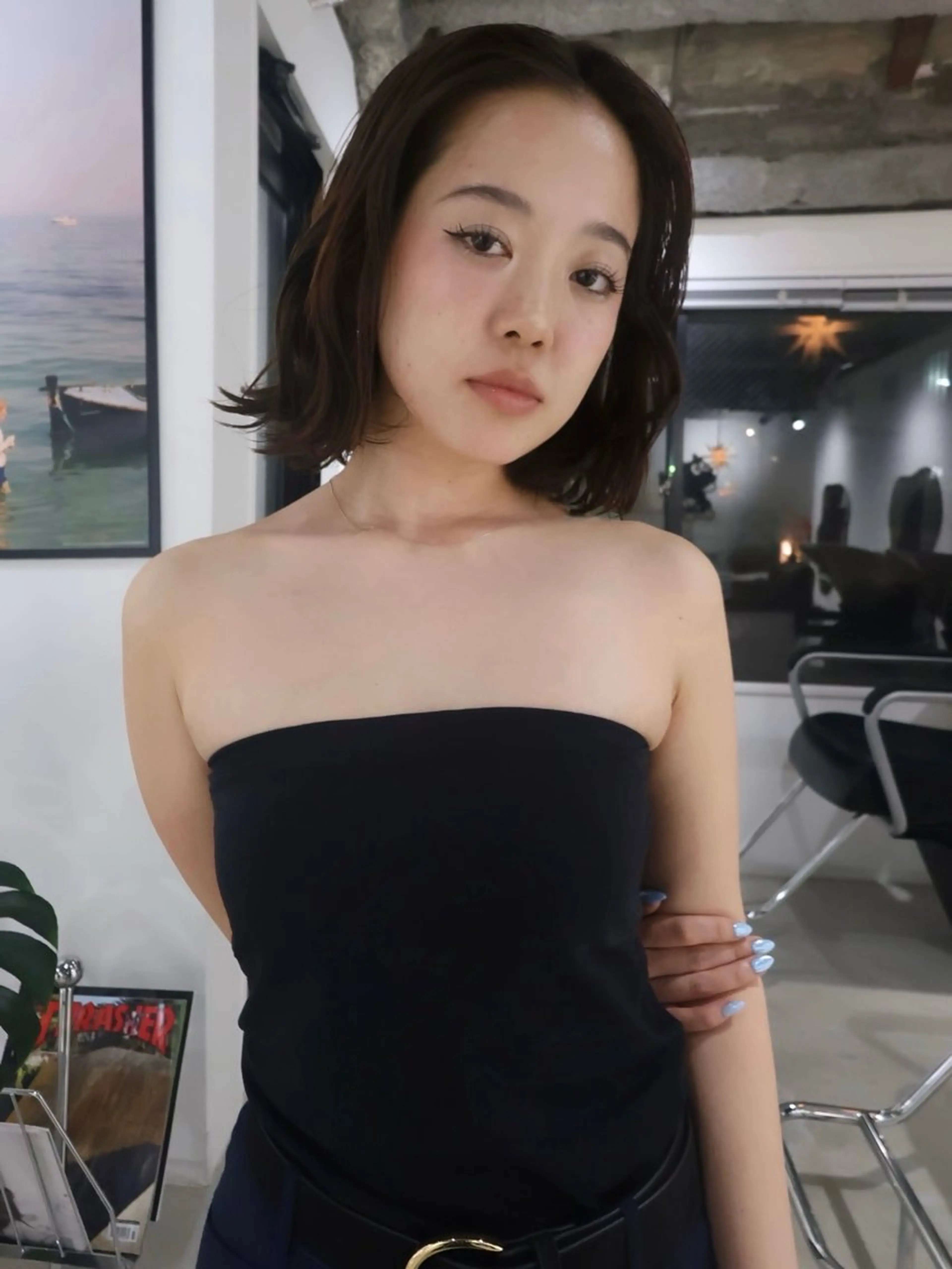 ミディアム カット groovy所属・学芸大学 /ボブ SaKuraのヘアスタイル