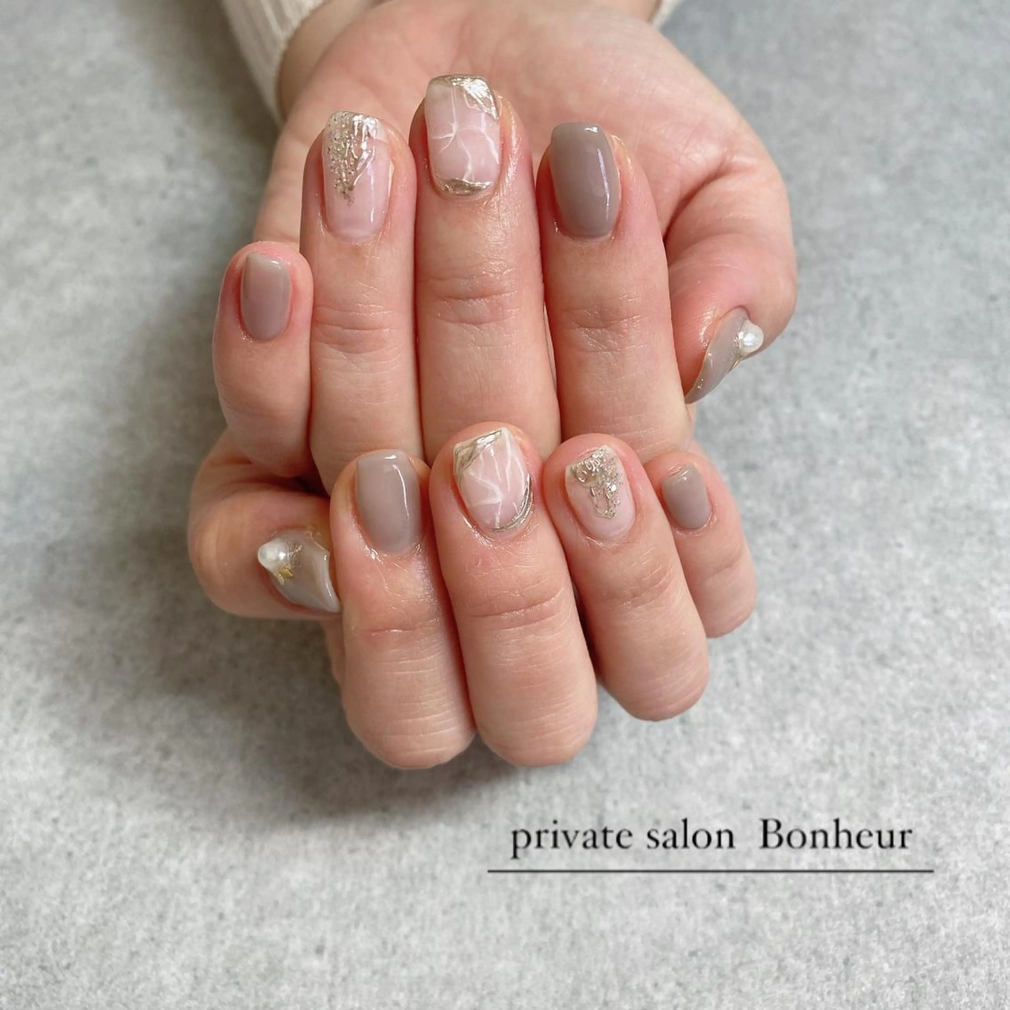 ネイル ハンドネイル BONHEUR Annaのネイルデザイン