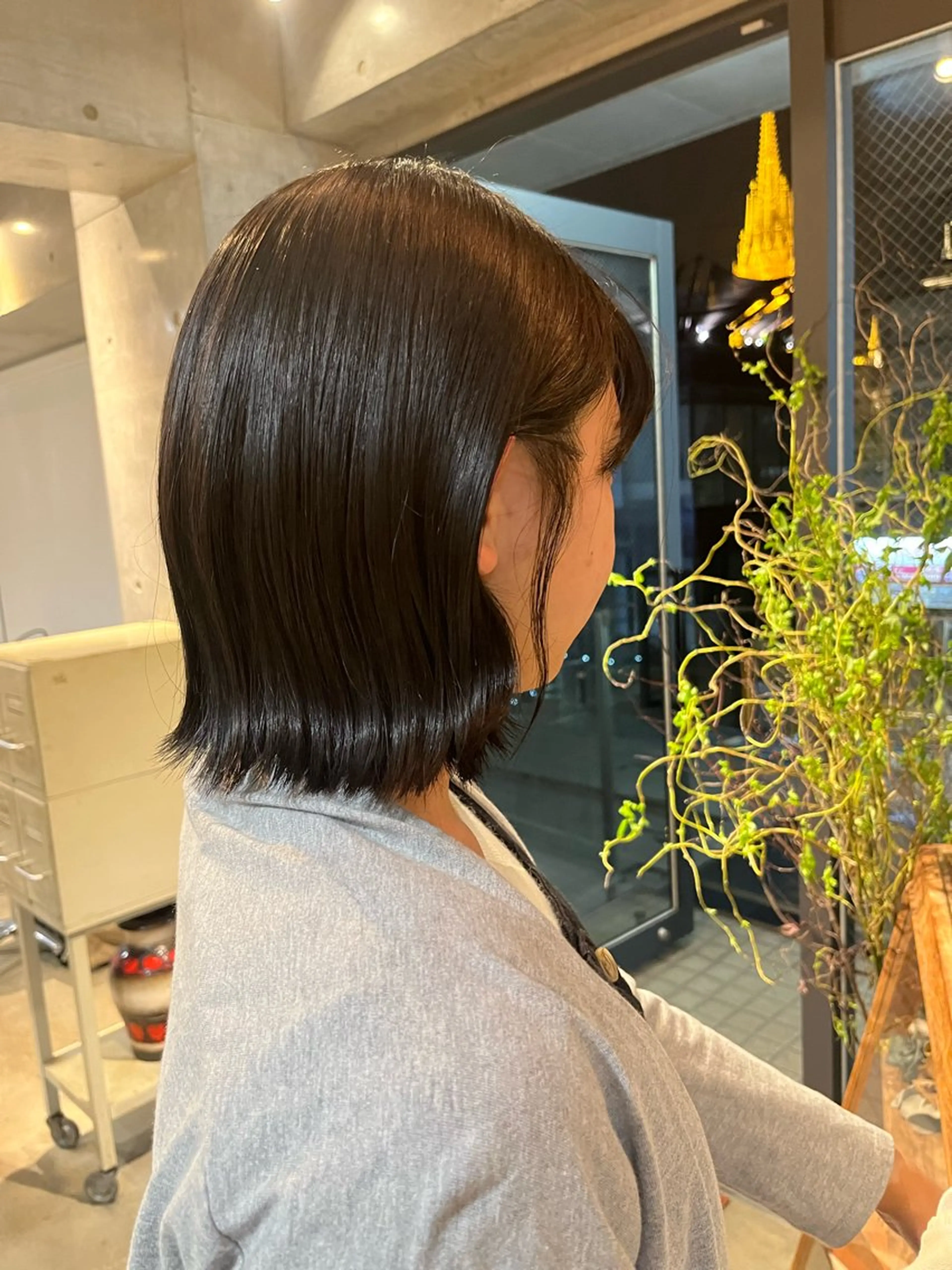 ショート カラー アッシュ 透明感カラー レイヤー/ベージュ mikuのヘアスタイル