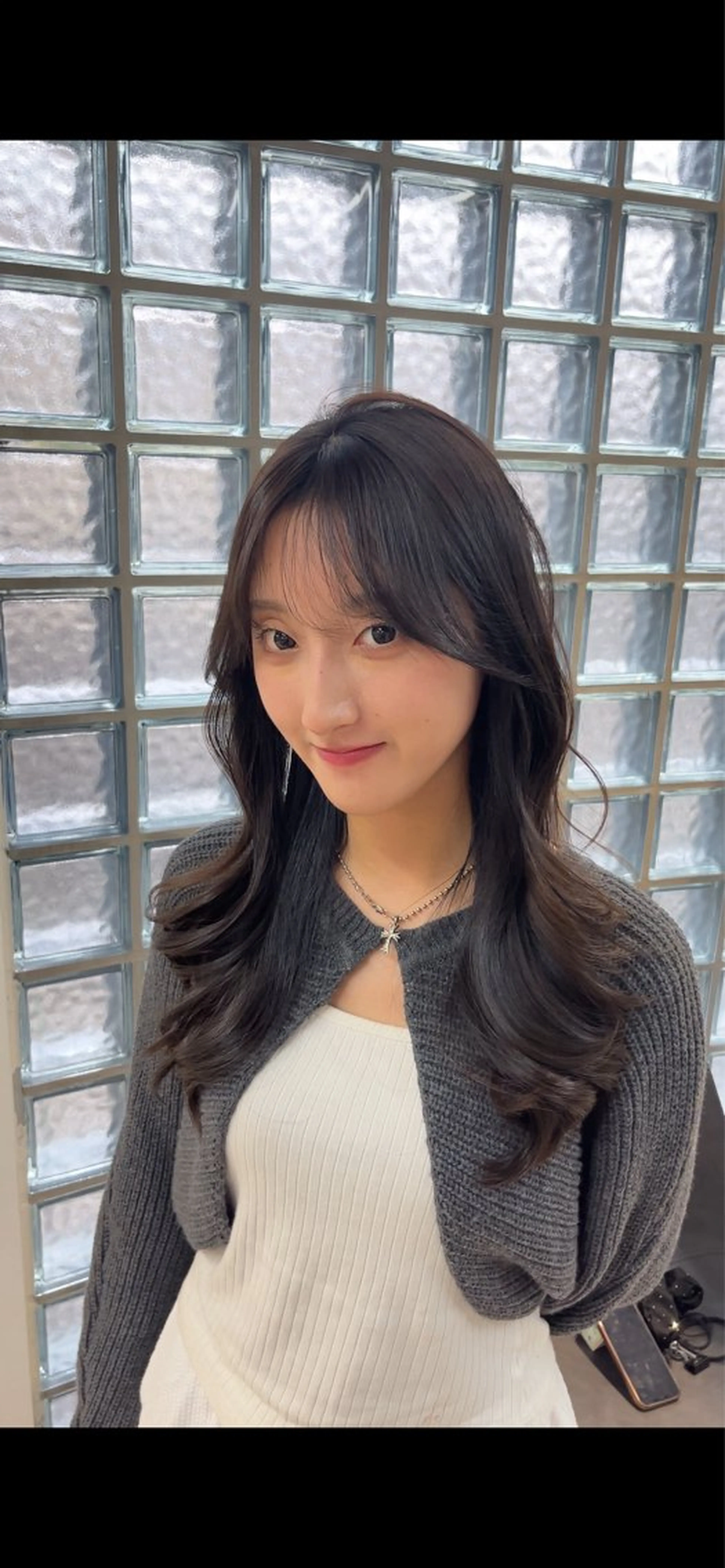 ロング 韓国風ヘア レイヤーカット 石原 悠貴のヘアスタイル