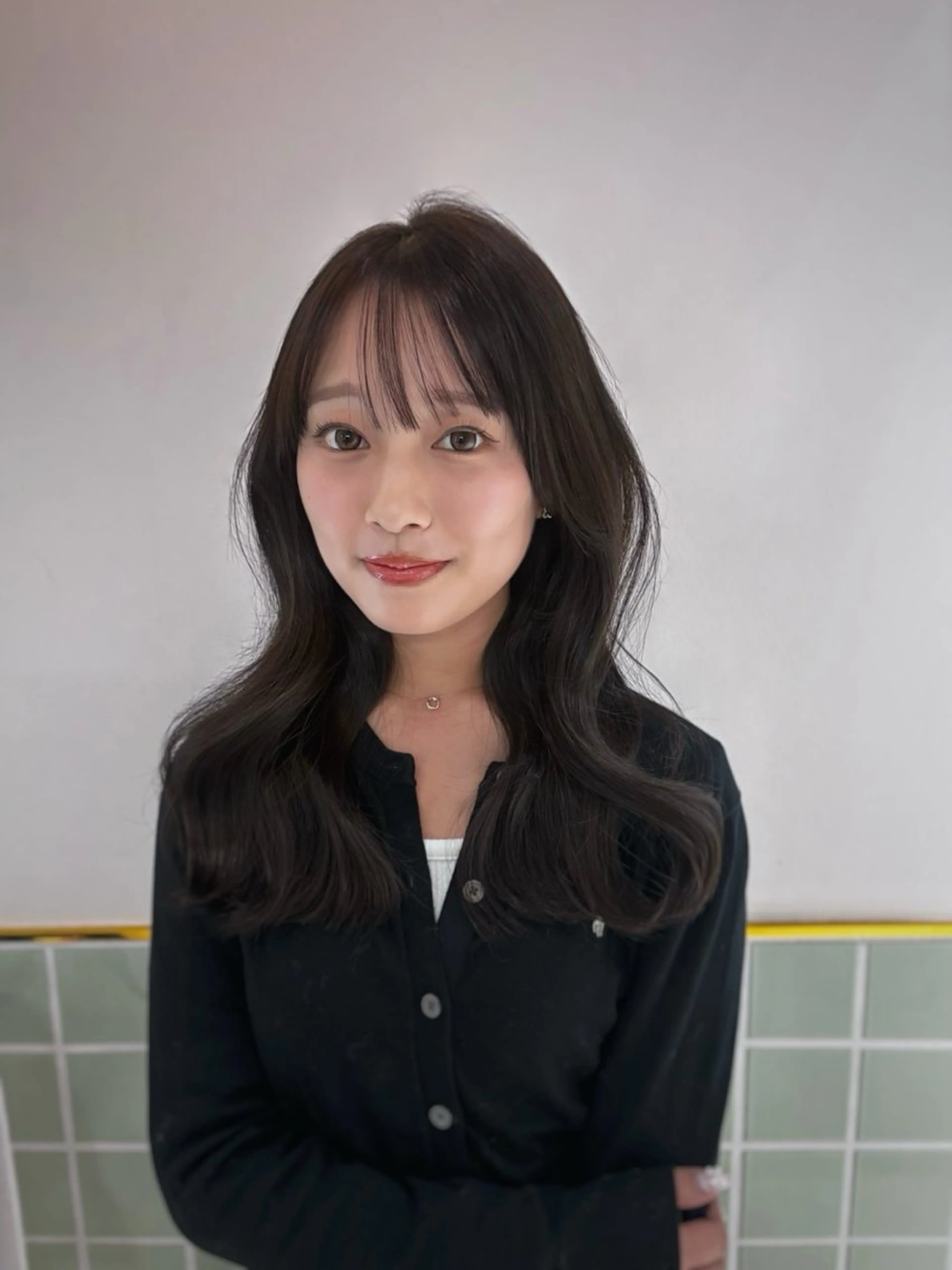 ミディアム カラー hachiyama rinaのヘアスタイル