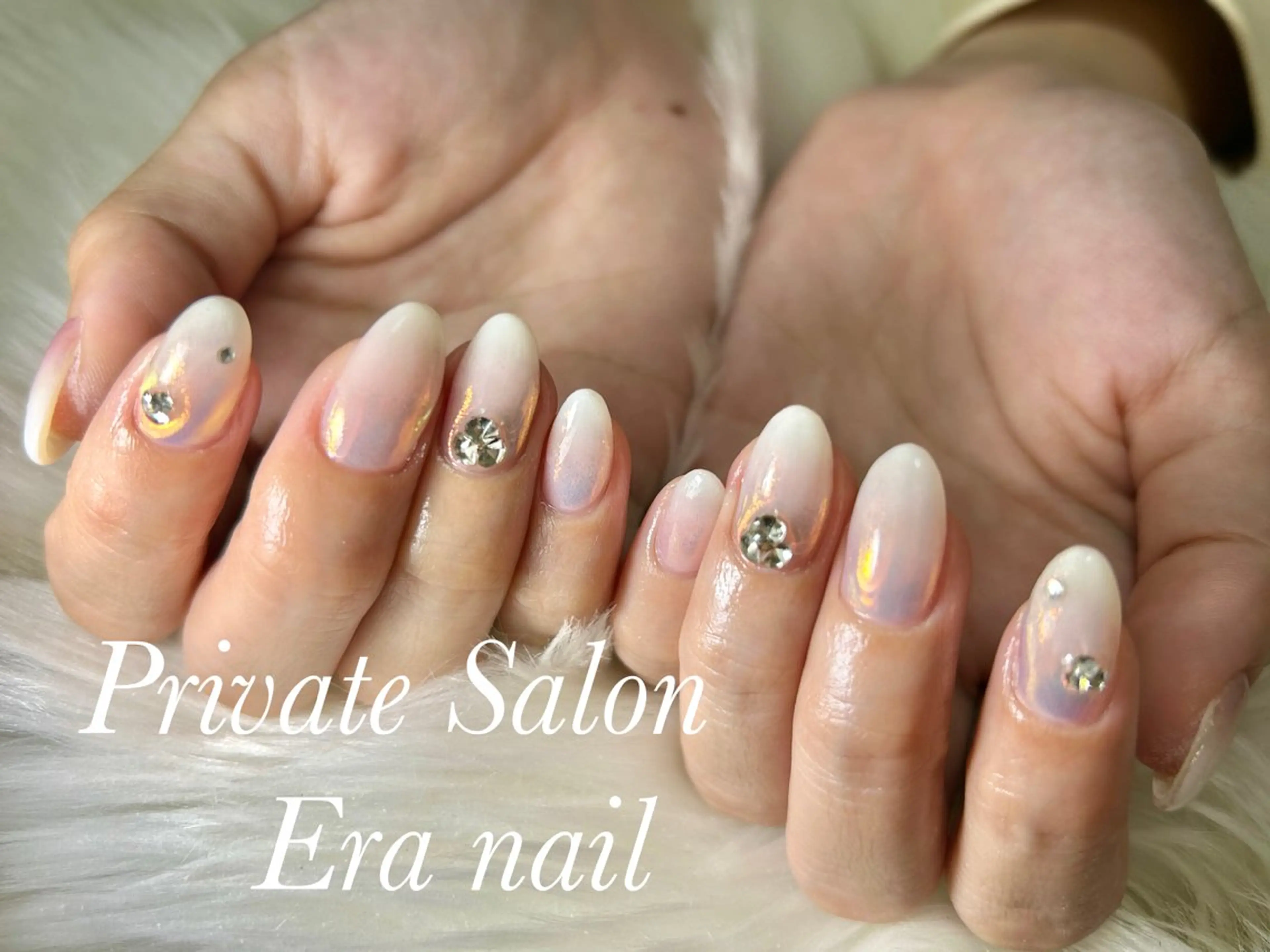 ネイル オーロラネイル グラデーション Era nailのネイルデザイン