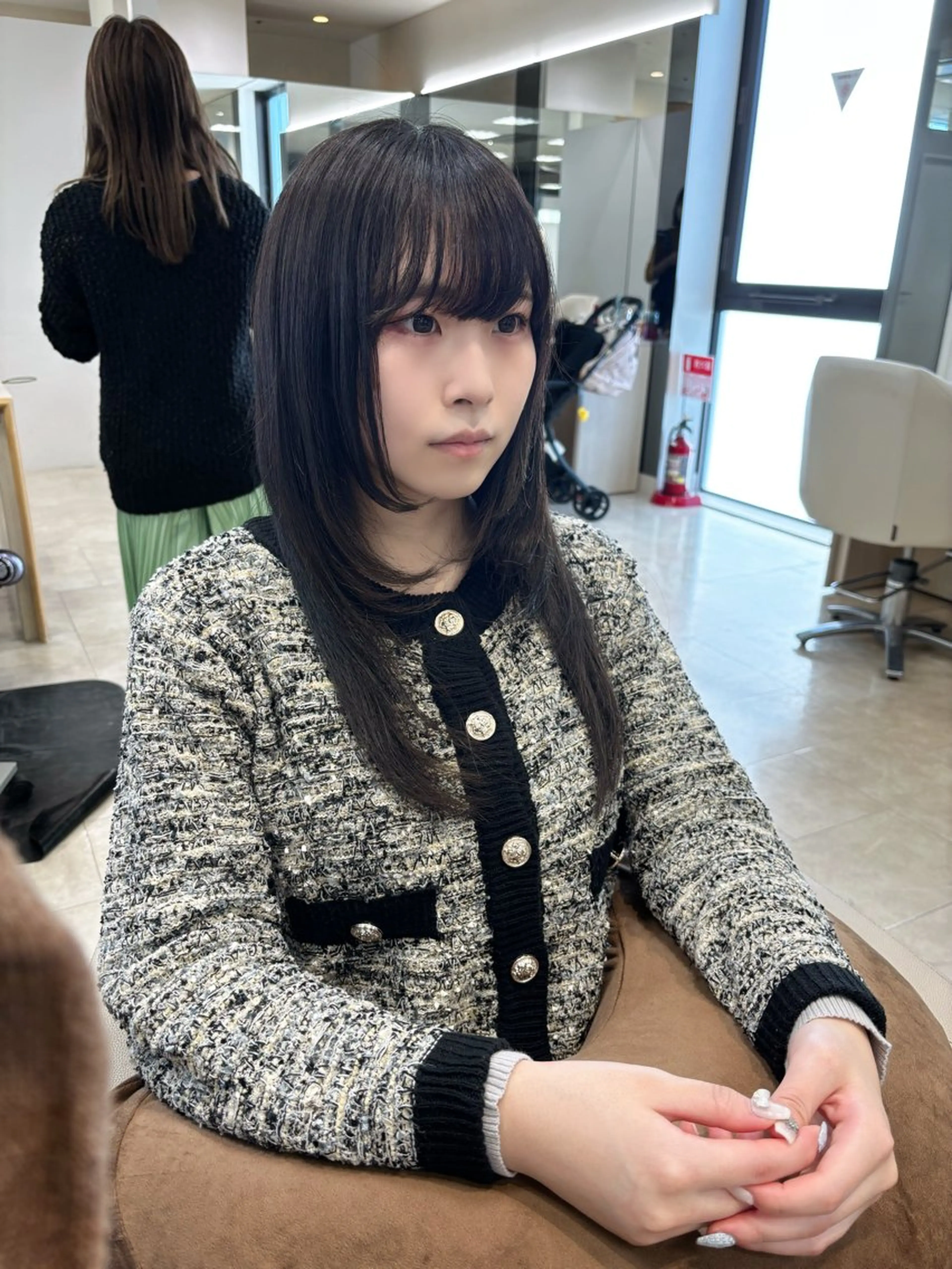 セミロング ヘアセット 推し活/韓国/ブリー チカラーminamiのヘアスタイル