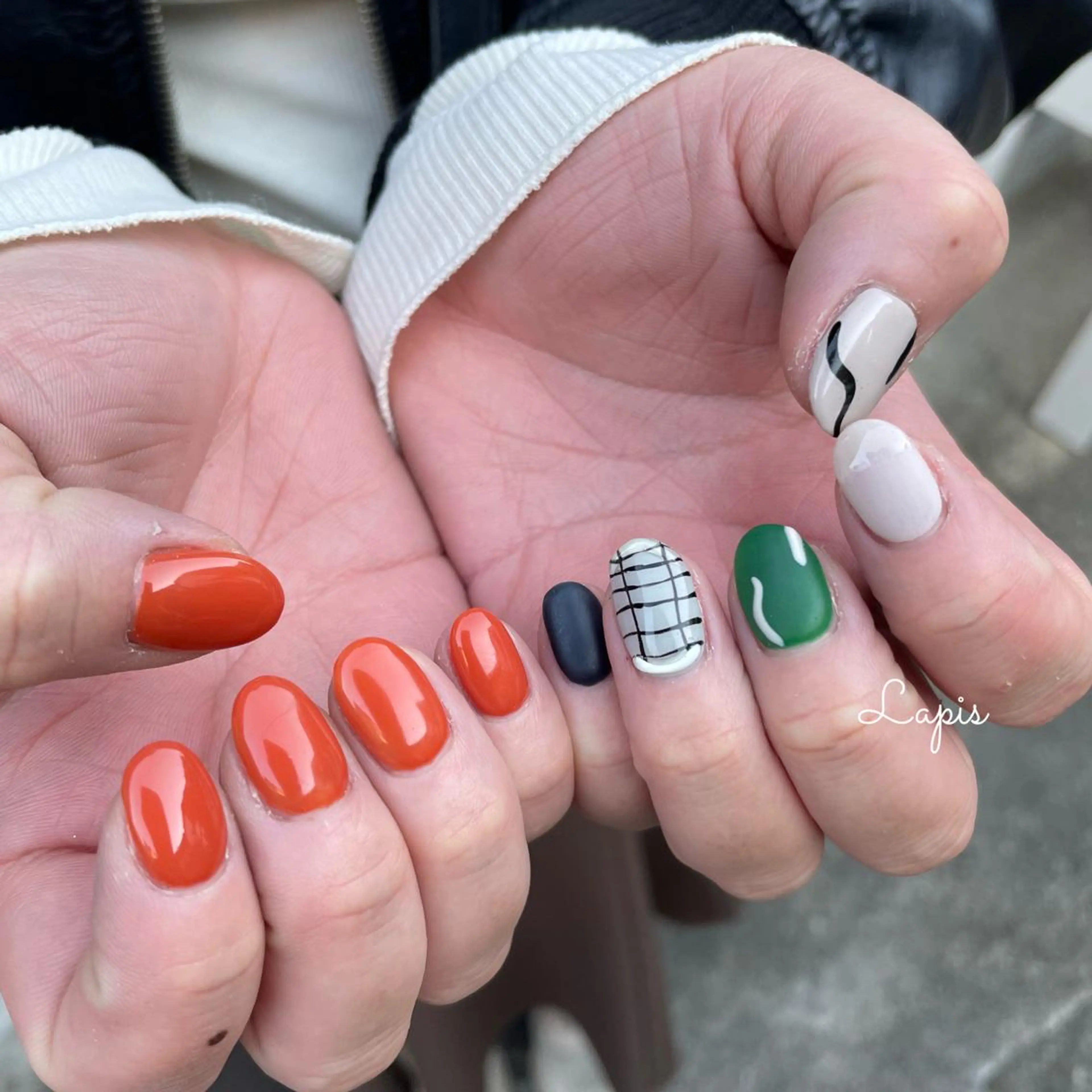 ネイル ハンドネイル Lapis *のネイルデザイン