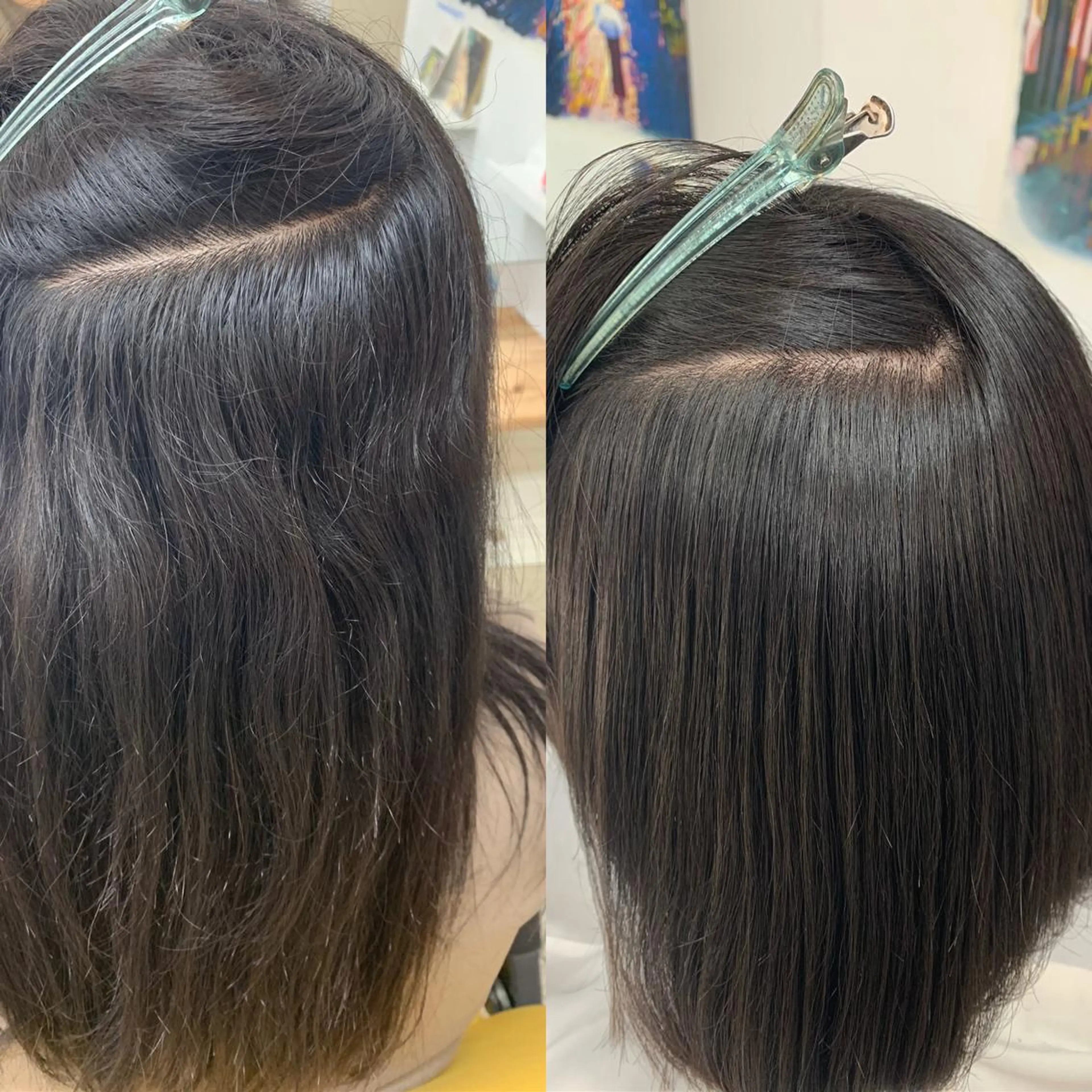 セミロング 凪の 旅先のヘアスタイル