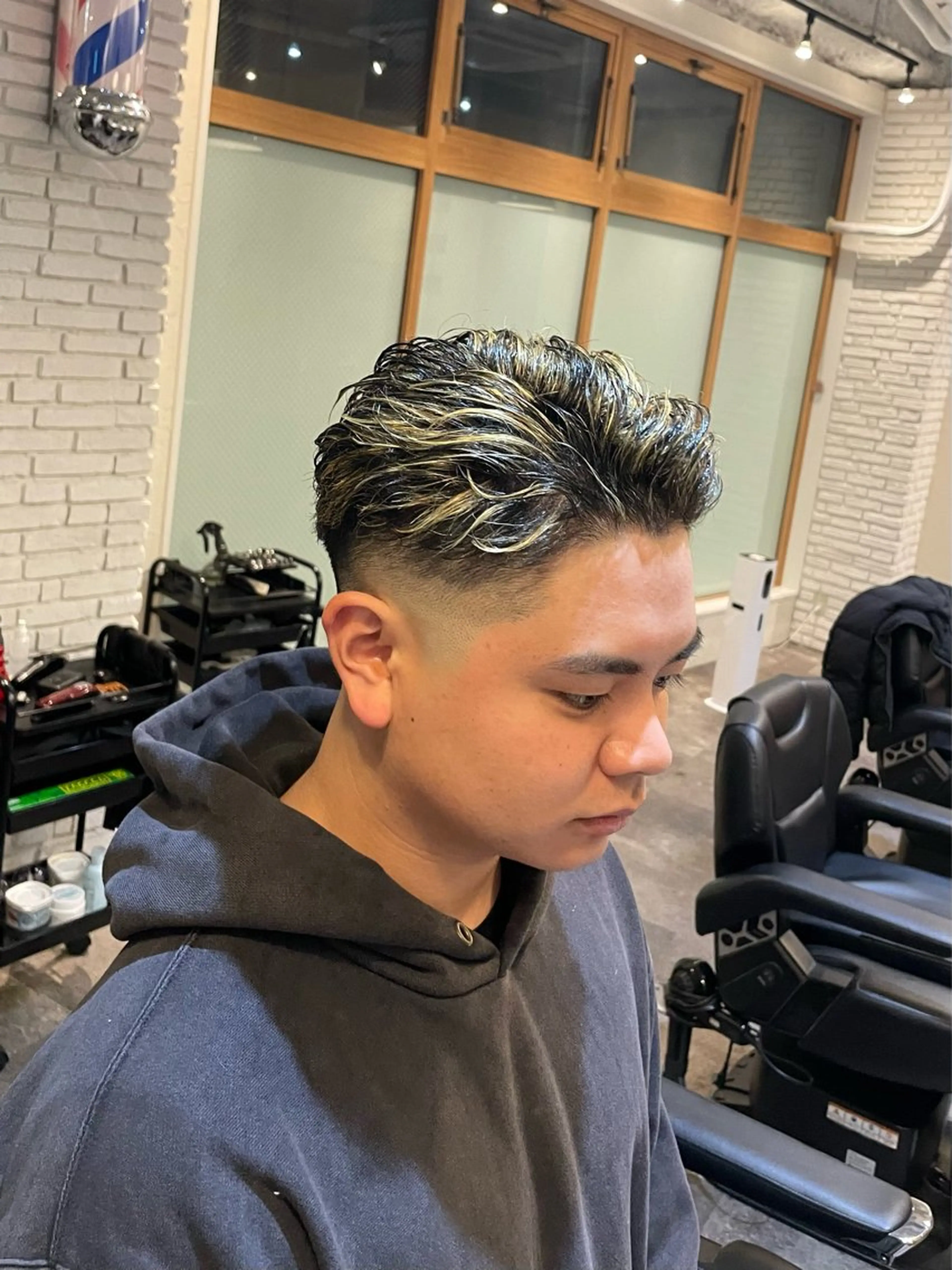ショート メンズ smilehair国分寺店所属・💈barber 中根 龍星のヘアスタイル