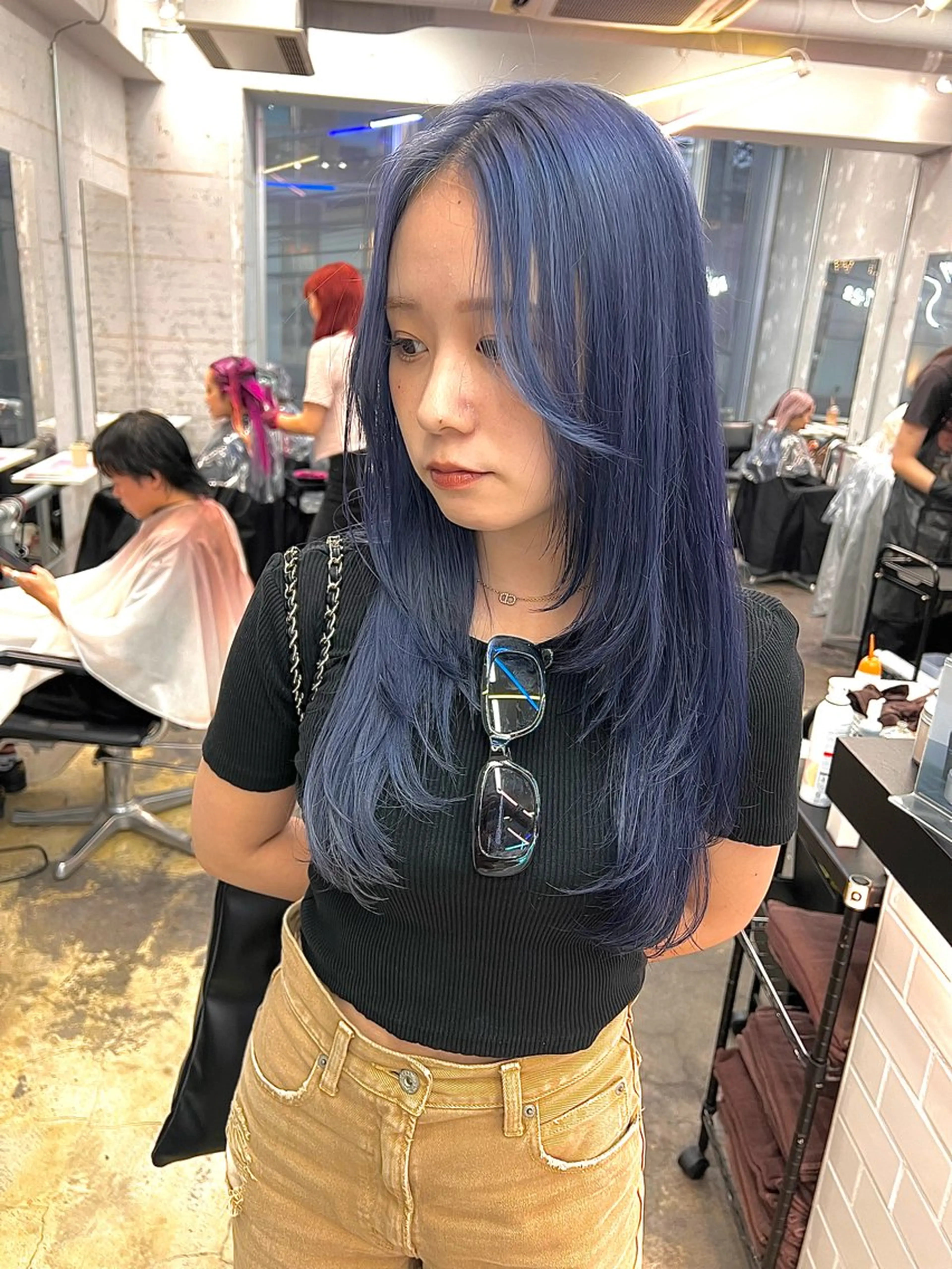 ロング カラー ヘアアレンジ カット ヘアカラー トリートメント ヘアセット 🐺ウルフの神🐺 /カラー/けいすけのヘアスタイル