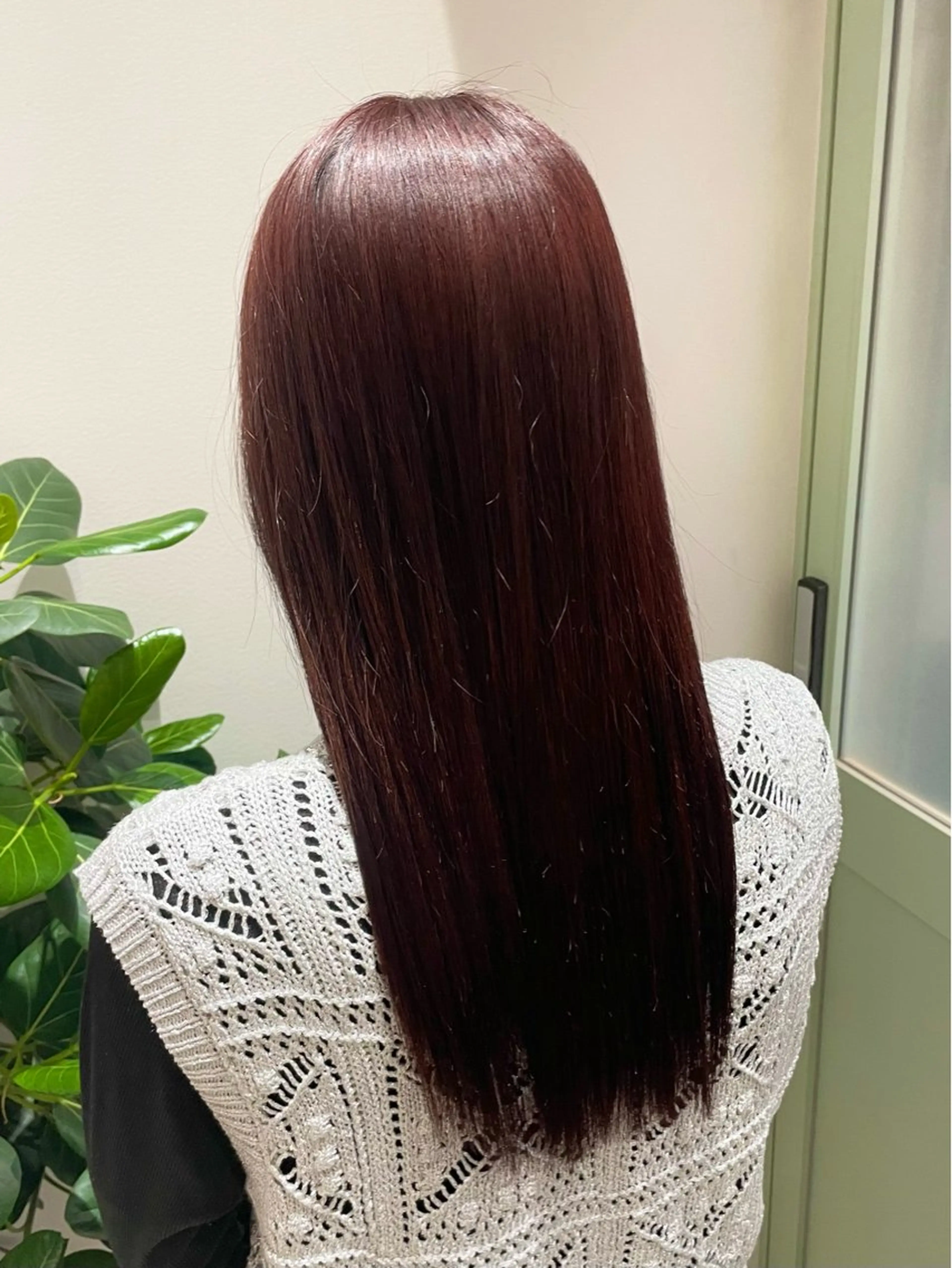 ロング カット ヘアカラー トリートメント 松本 かのんのヘアスタイル