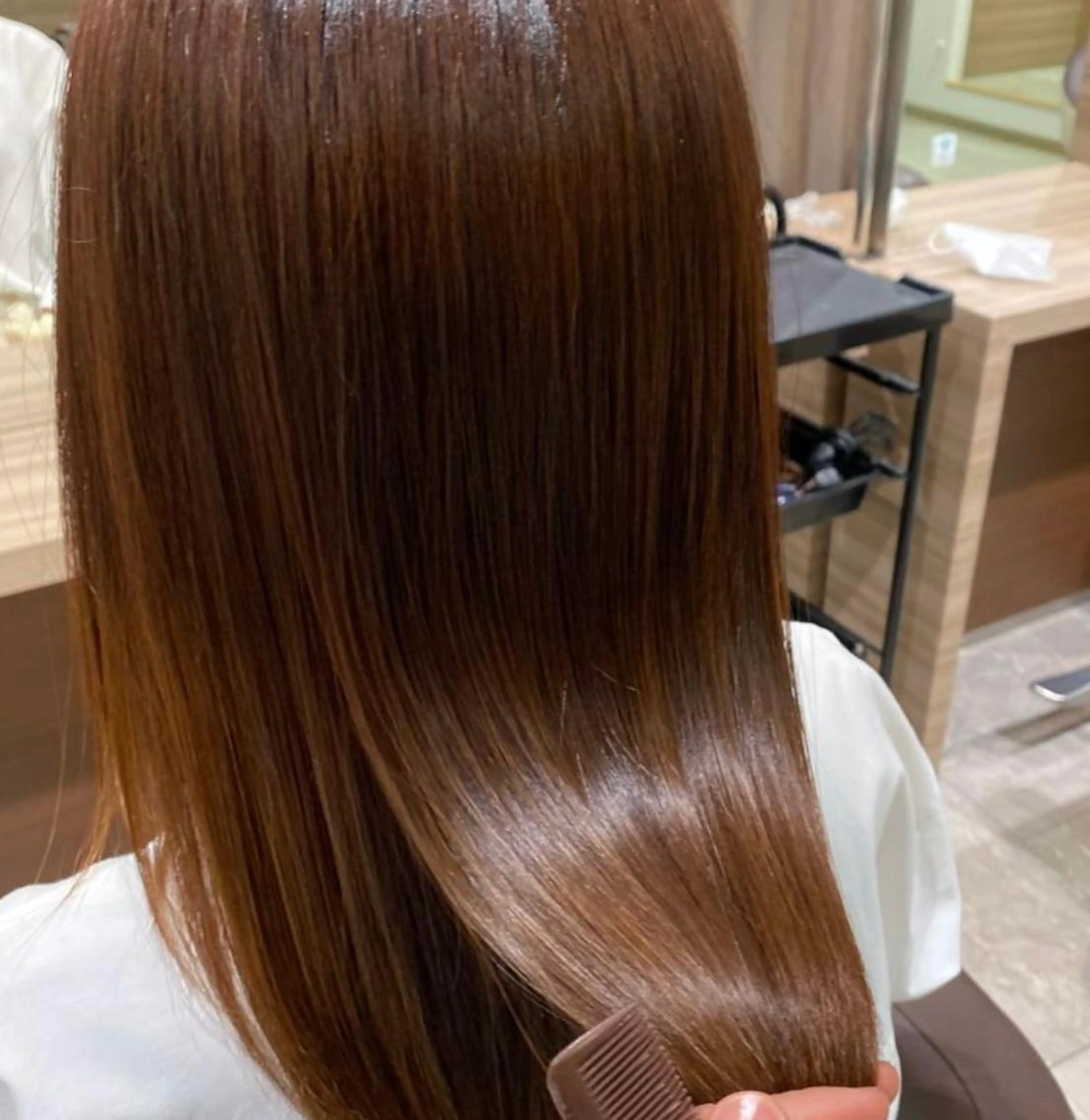 ロング カラー パーマ 🧸韓国/髪質改善 MOE🇰🇷🧸のヘアスタイル