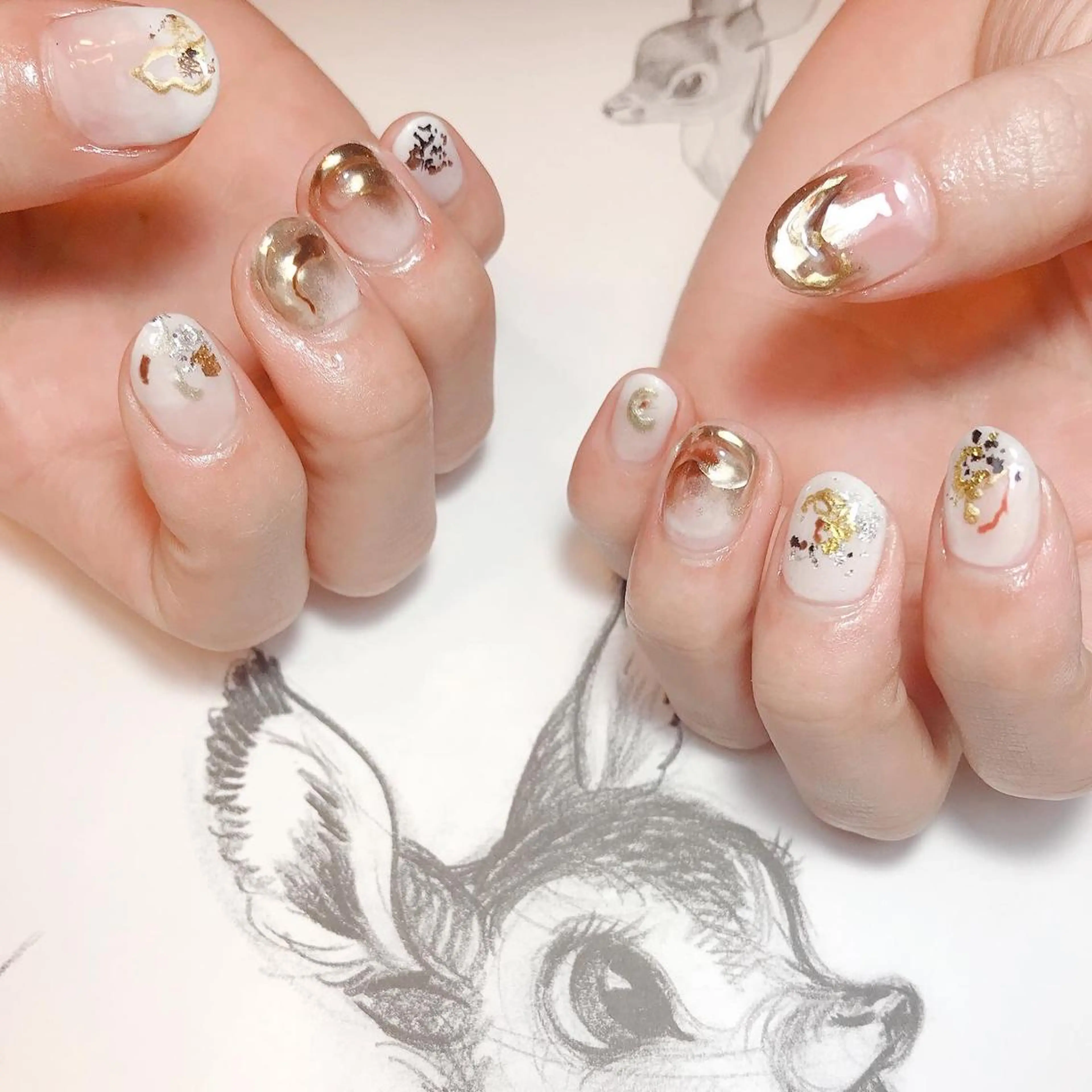ネイル ニュアンスネイル owlnail /持込みデザイン専門のネイルデザイン