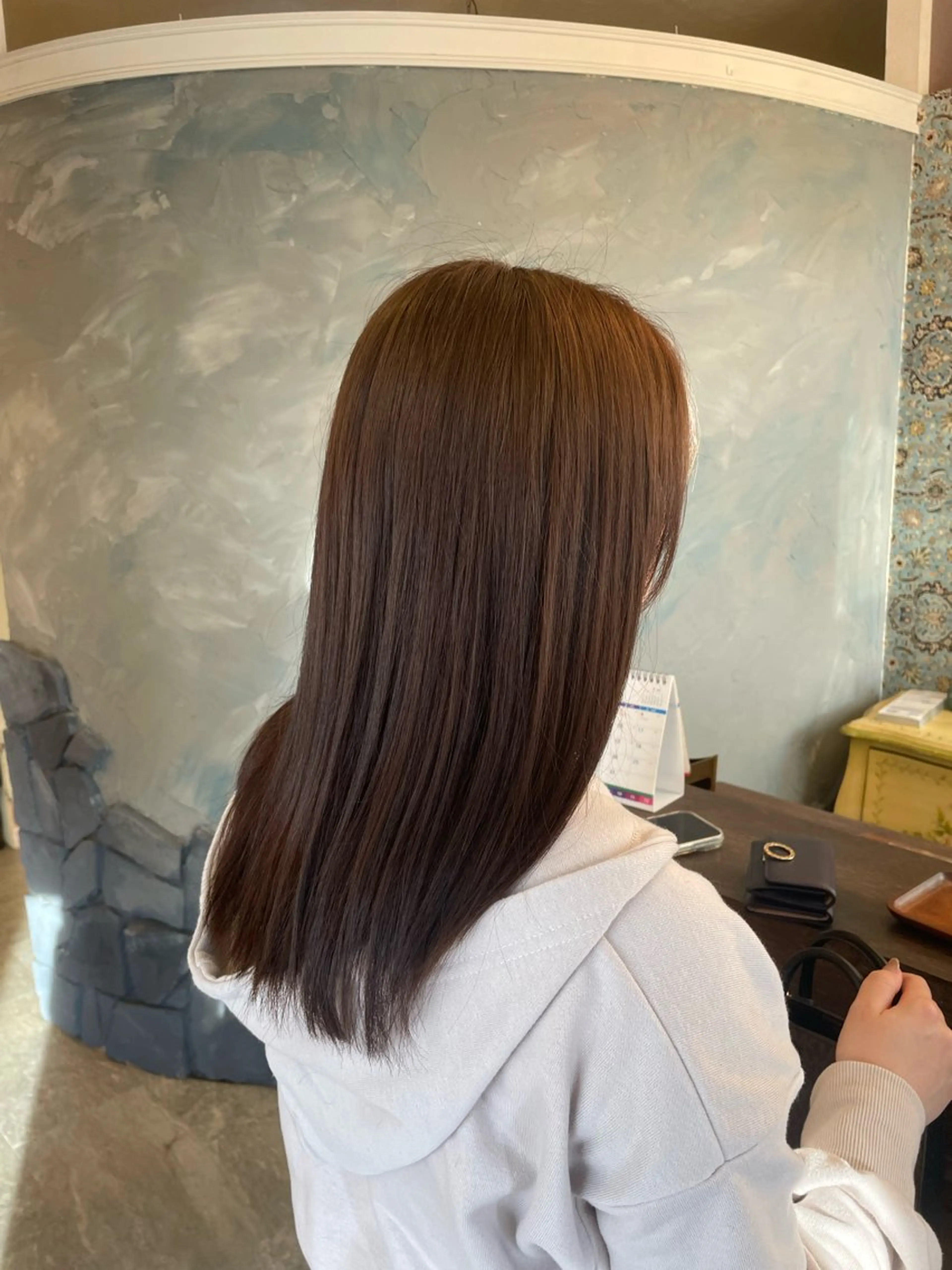 ロング カラー ブリーチ ブリーチなしカラー hair  make echo所属・hair make echo滿木あい花のヘアスタイル