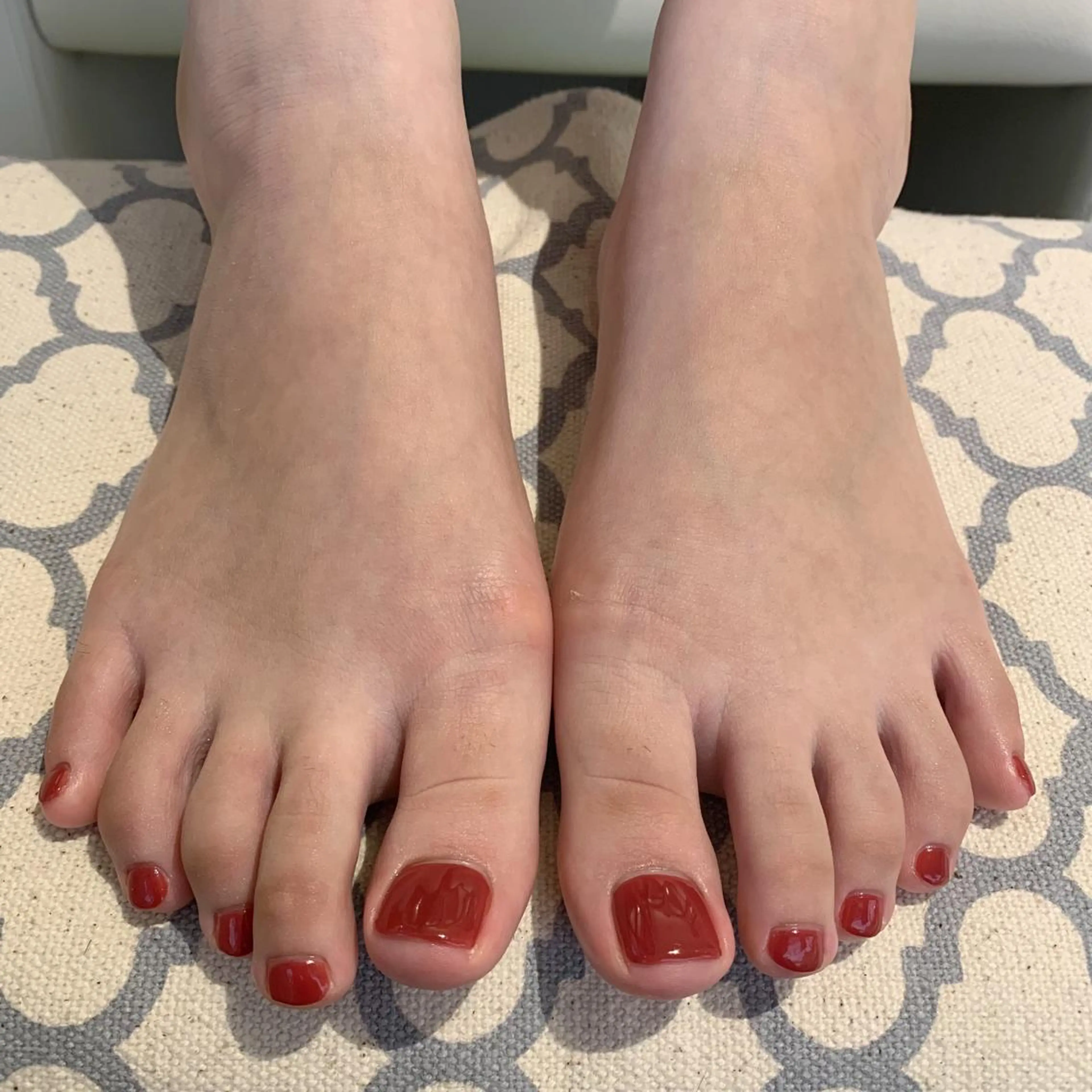 ネイル フットネイル ジェルネイル ワンカラーネイル パラジェル フットネイル 鈴木 里奈のネイルデザイン