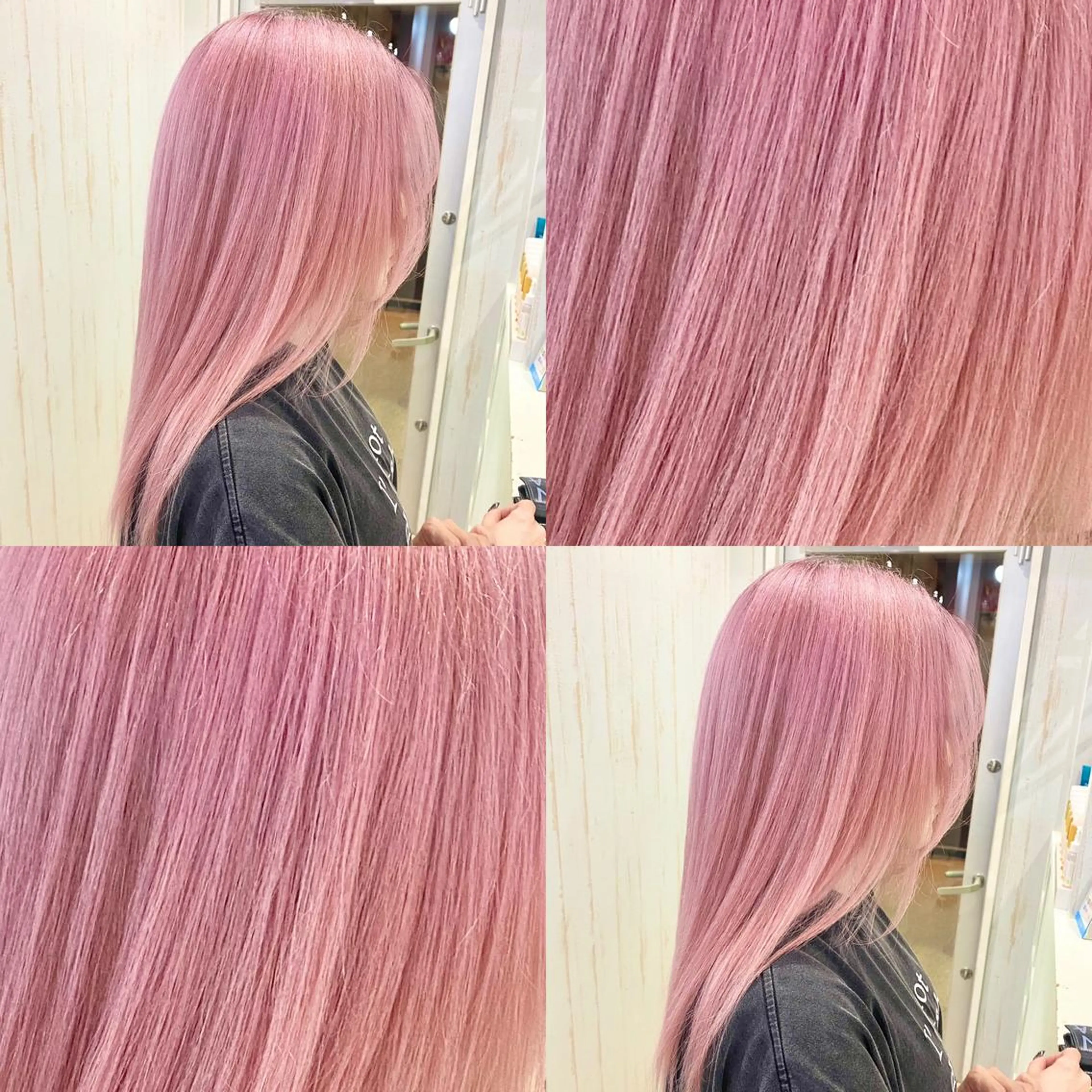 セミロング カラー ハイトーン💫 エクステ💫maiのヘアスタイル