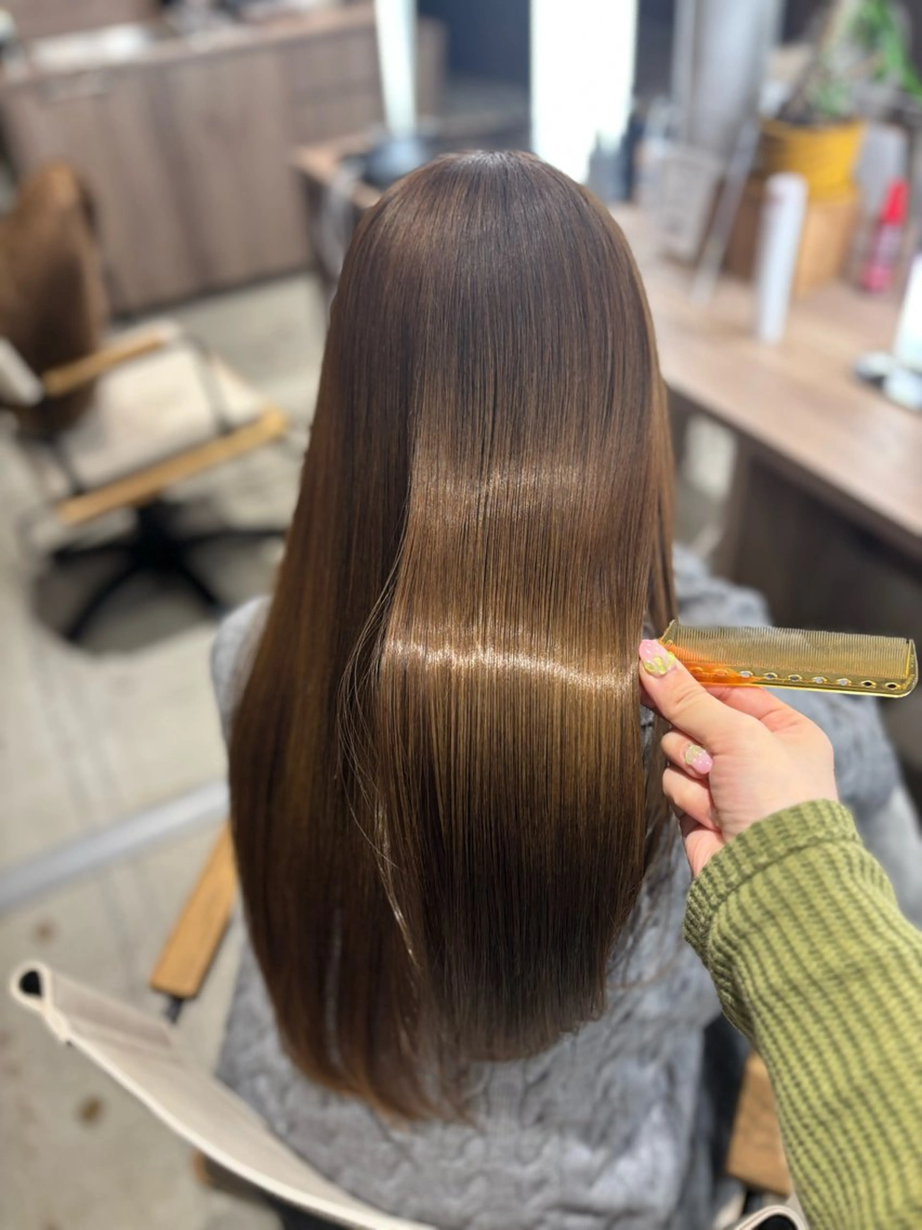 ロング トリートメント 酸熱トリートメント Iris by artina 武蔵小杉店【イリス バイ アルティナ】所属・レイヤーカット/ボブ /nene🍥⋆*のヘアスタイル