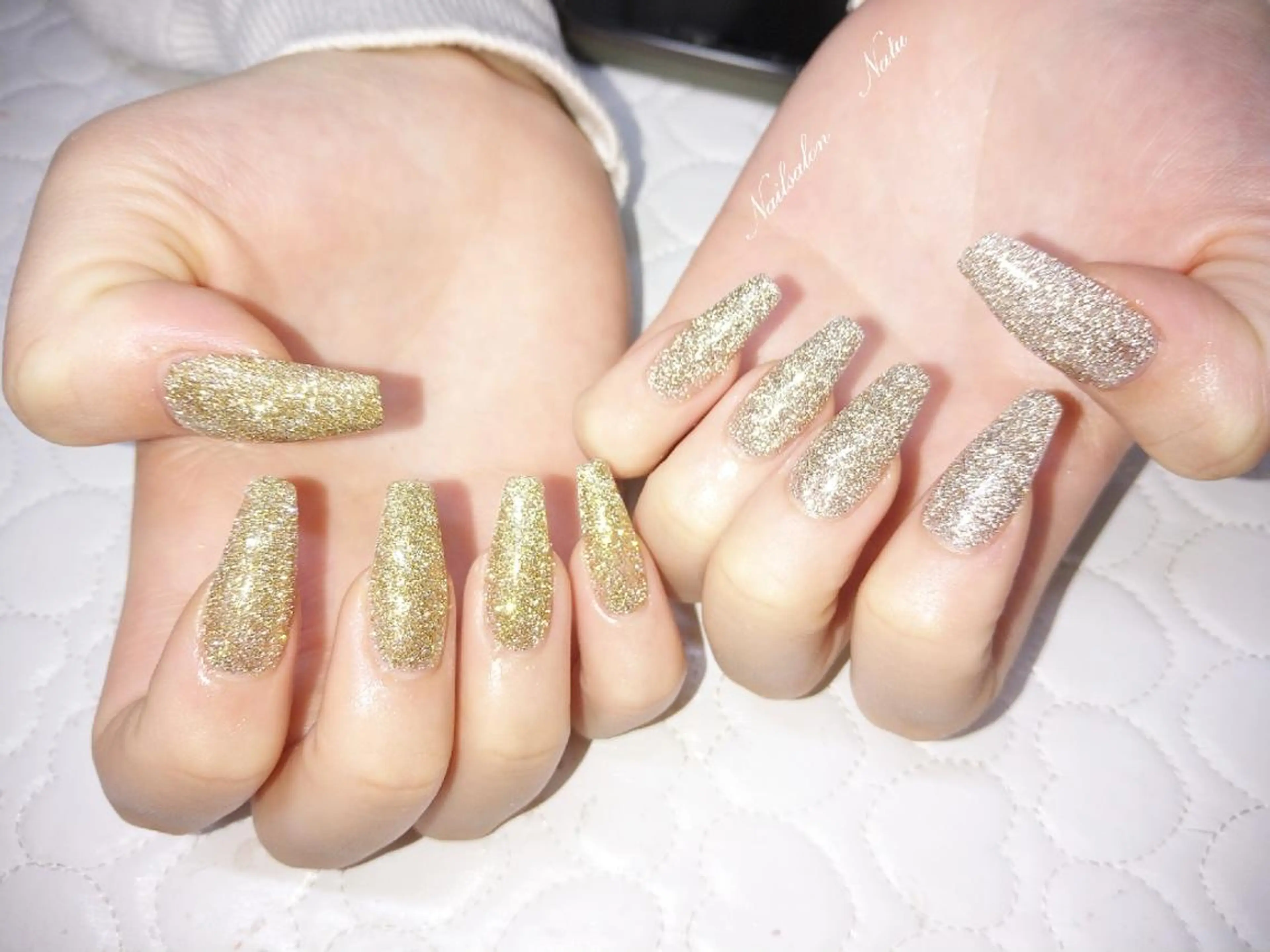 ネイル 長さ出し フラッシュネイル nailsalon　 Natuのネイルデザイン