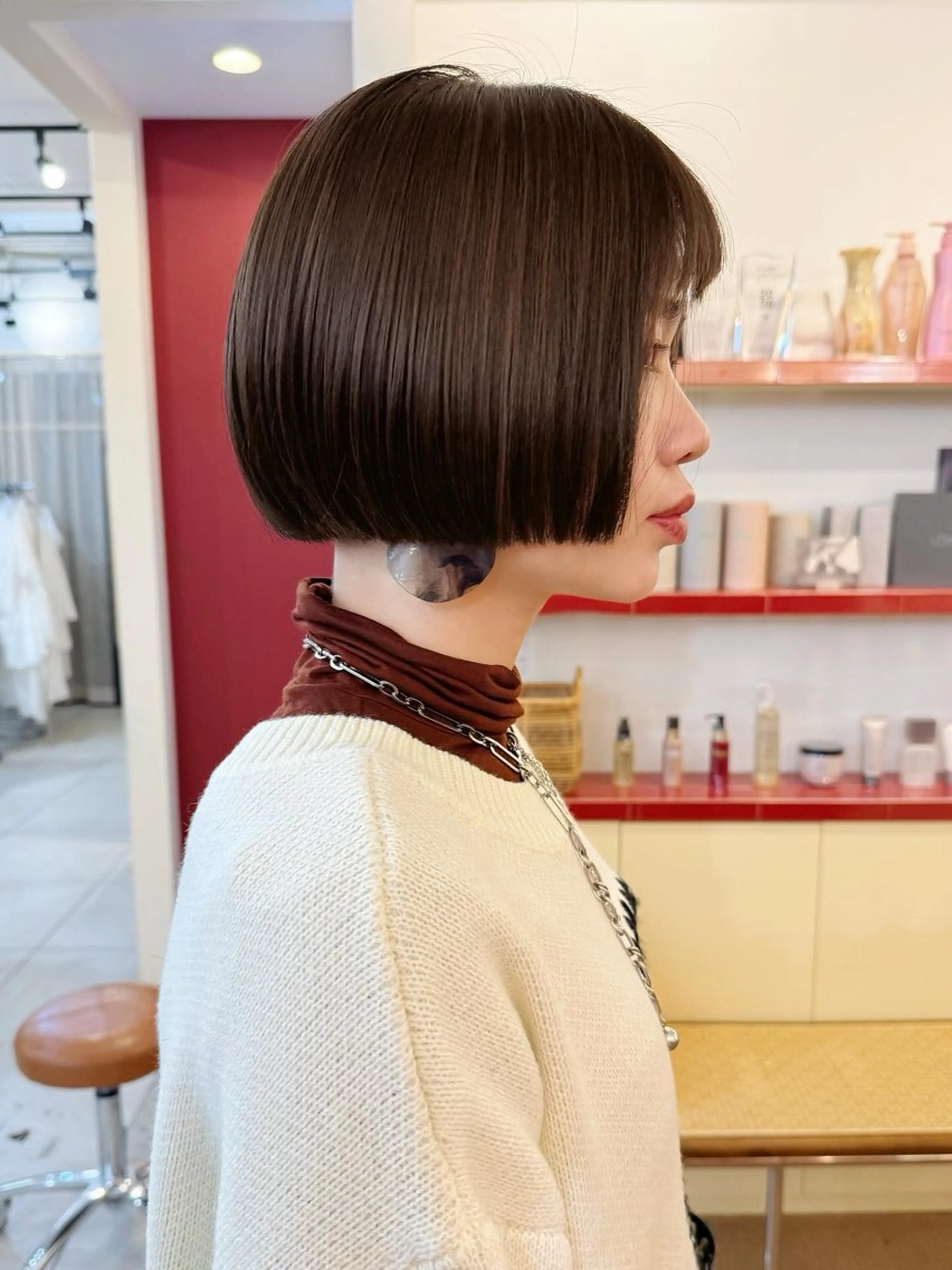 ショート ボブ ❤️アヤカ Wカラー ボブ レイヤー❤️のヘアスタイル