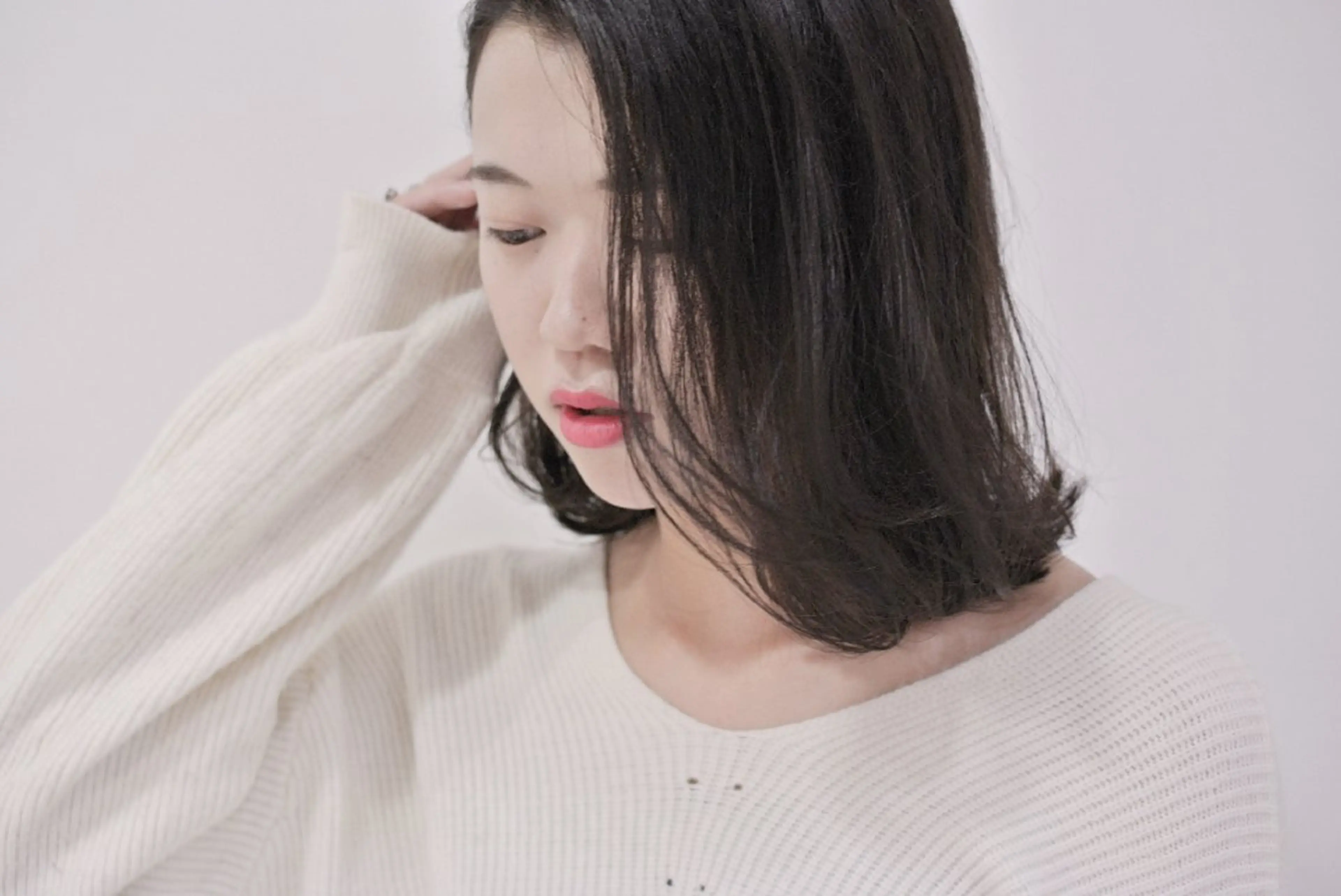 ミディアム カラー 樋口 千尋のヘアスタイル