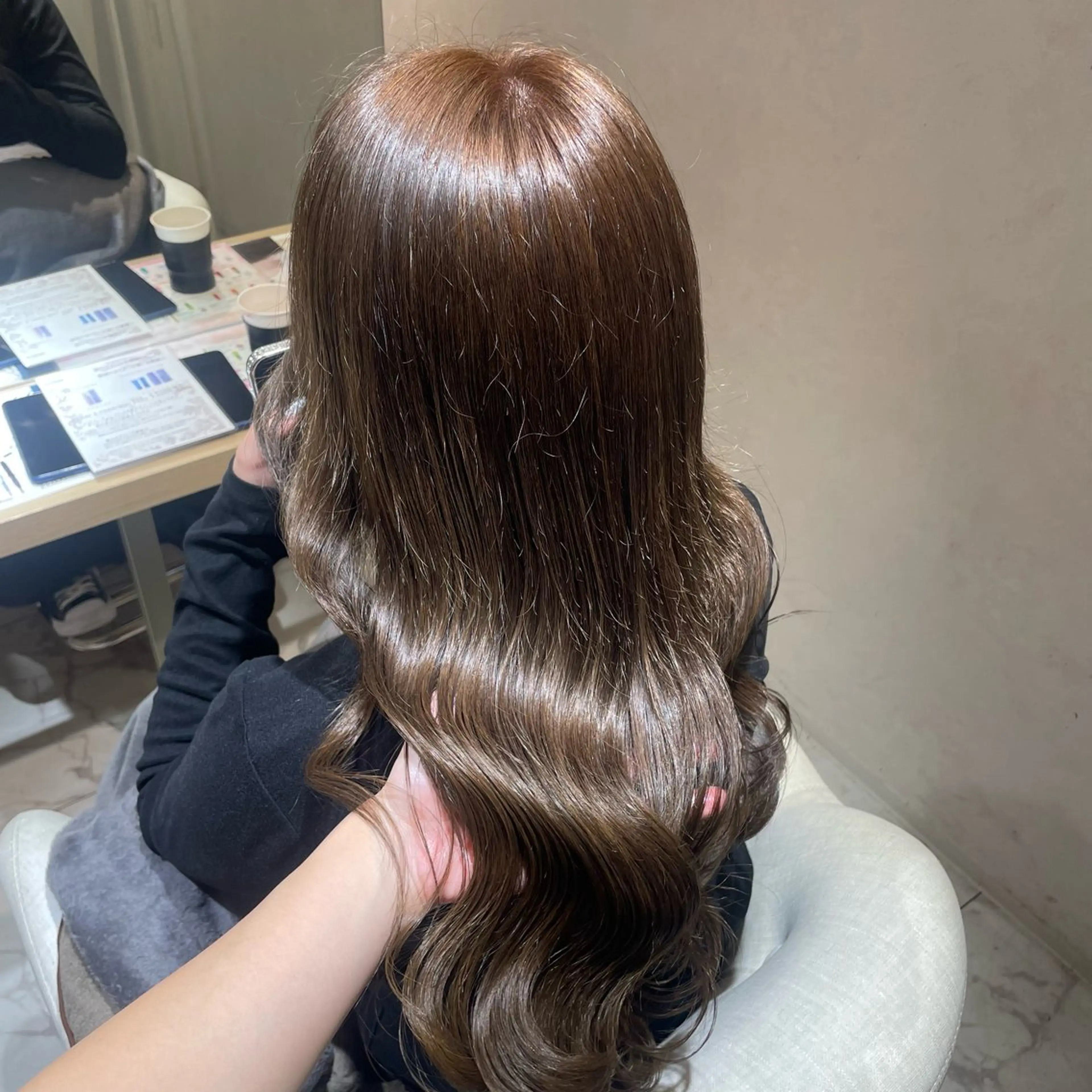 ロング ヘアカラー トリートメント ヘッドスパ マホ/日吉/髪質改善 /レイヤー/ガーリーのヘアスタイル