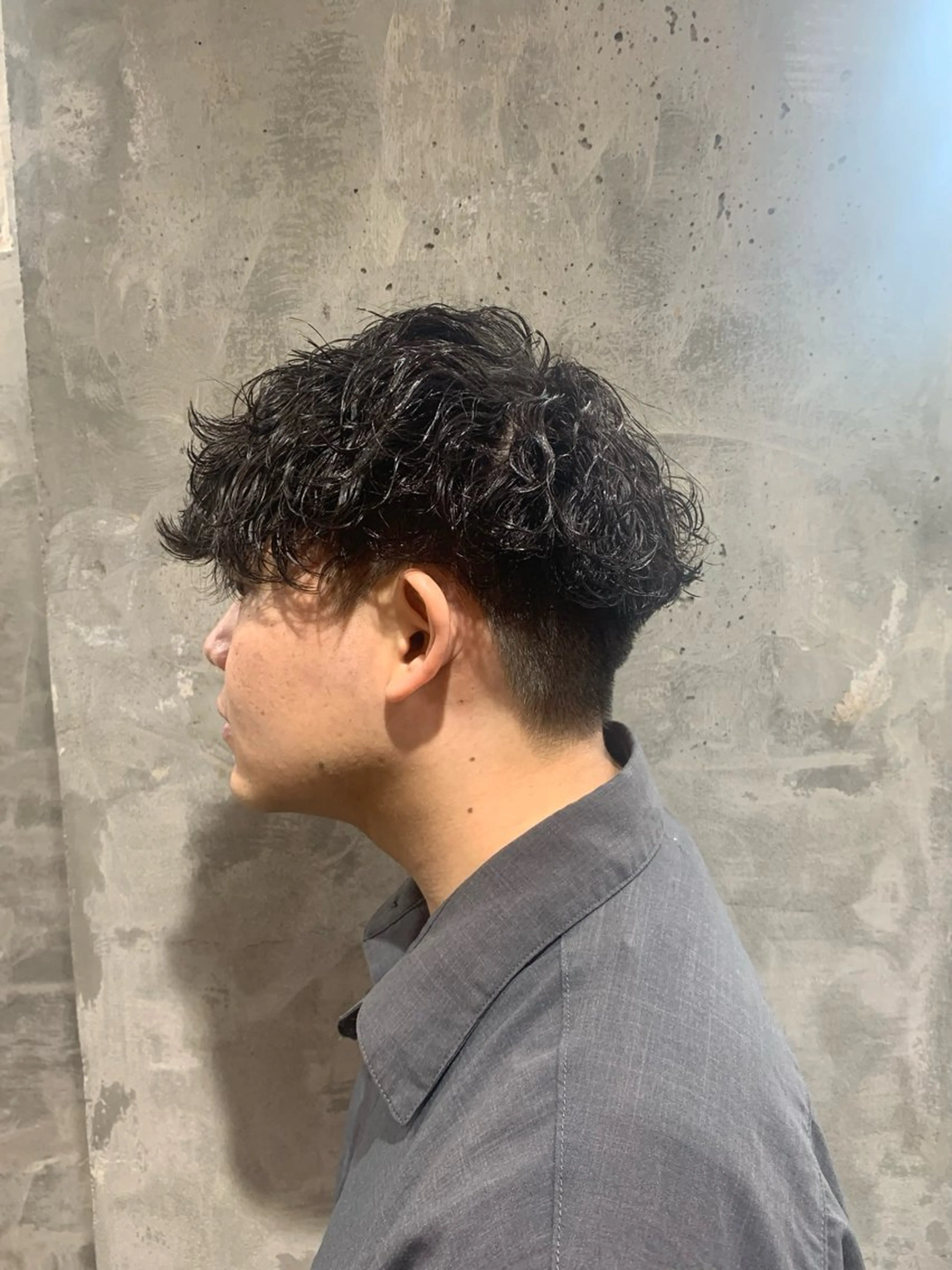 パーマ メンズ マッシュ メンズパーマ 波巻きパーマ カット パーマ ⚡️メンズパーマ特化 mens支持◎/忠地のヘアスタイル