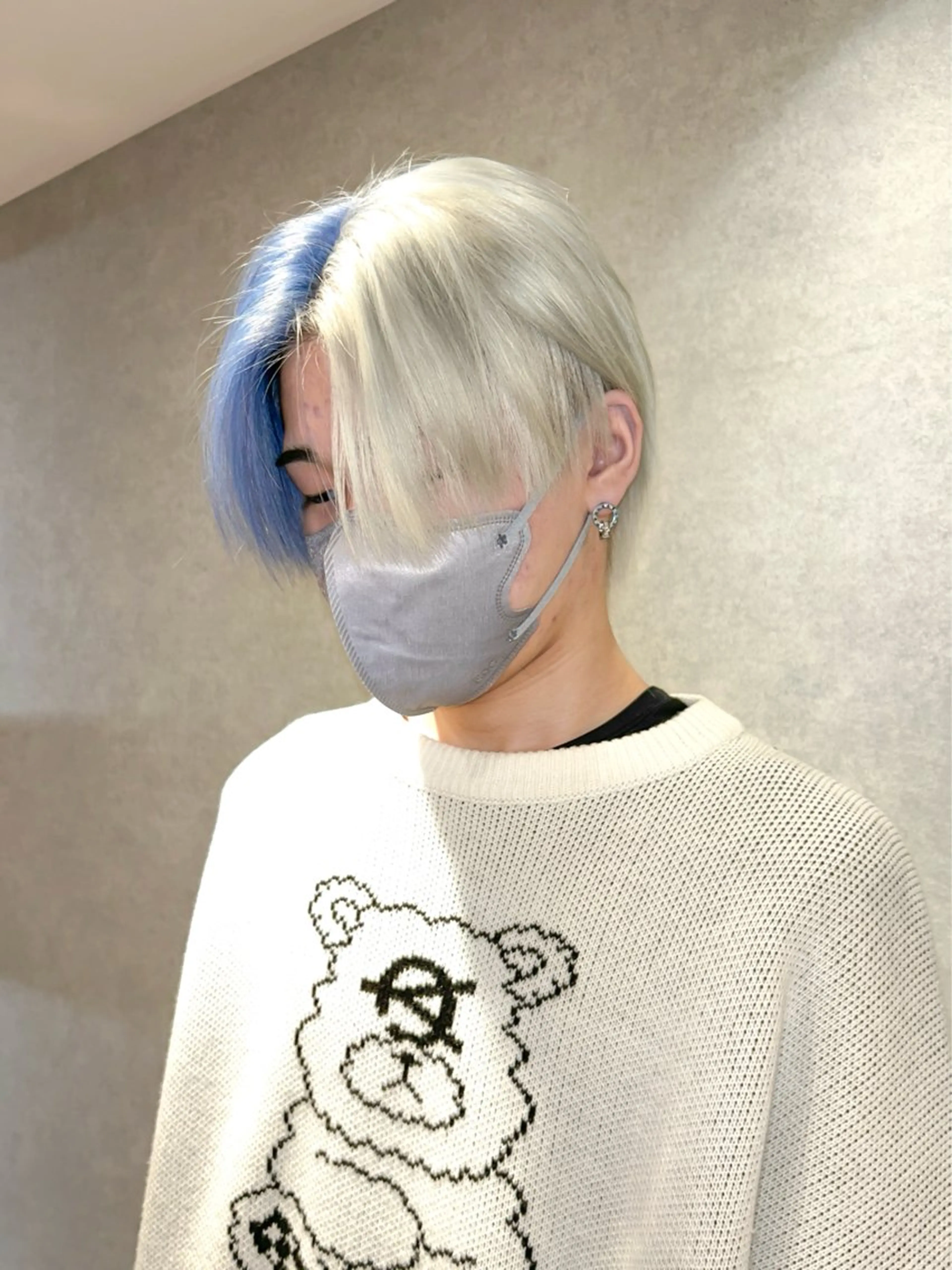 メンズ メンズハイトーン カット ヘアカラー トリートメント ウルフ/レイヤー /suzuhaのヘアスタイル