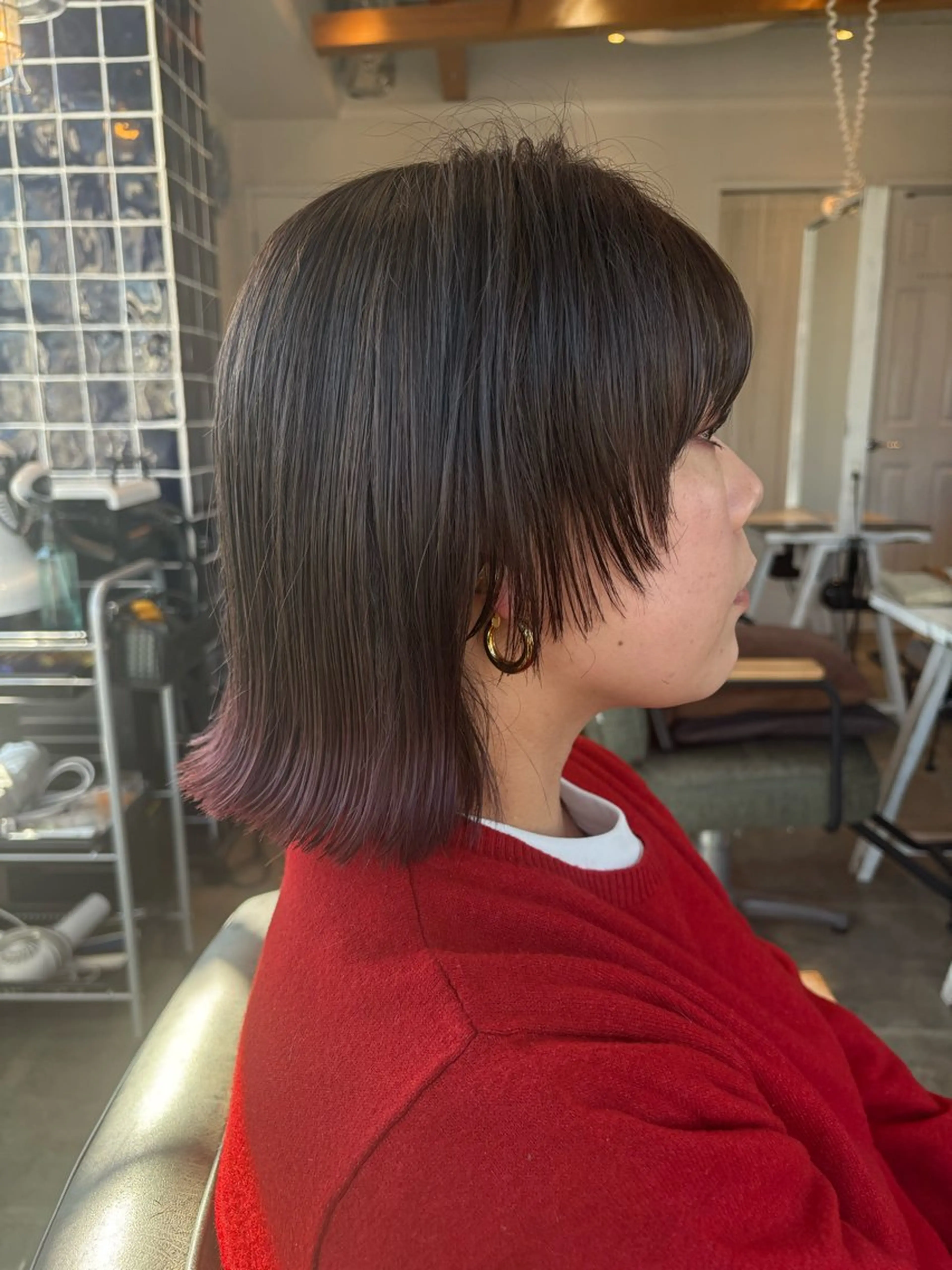 ショート ボブレイヤー ボブ レイヤーカット カット ヘアカラー トリートメント SABO 草薙店【サボ】所属・🍃ボブ&ショート 特化🍃髪質改善🍃のヘアスタイル