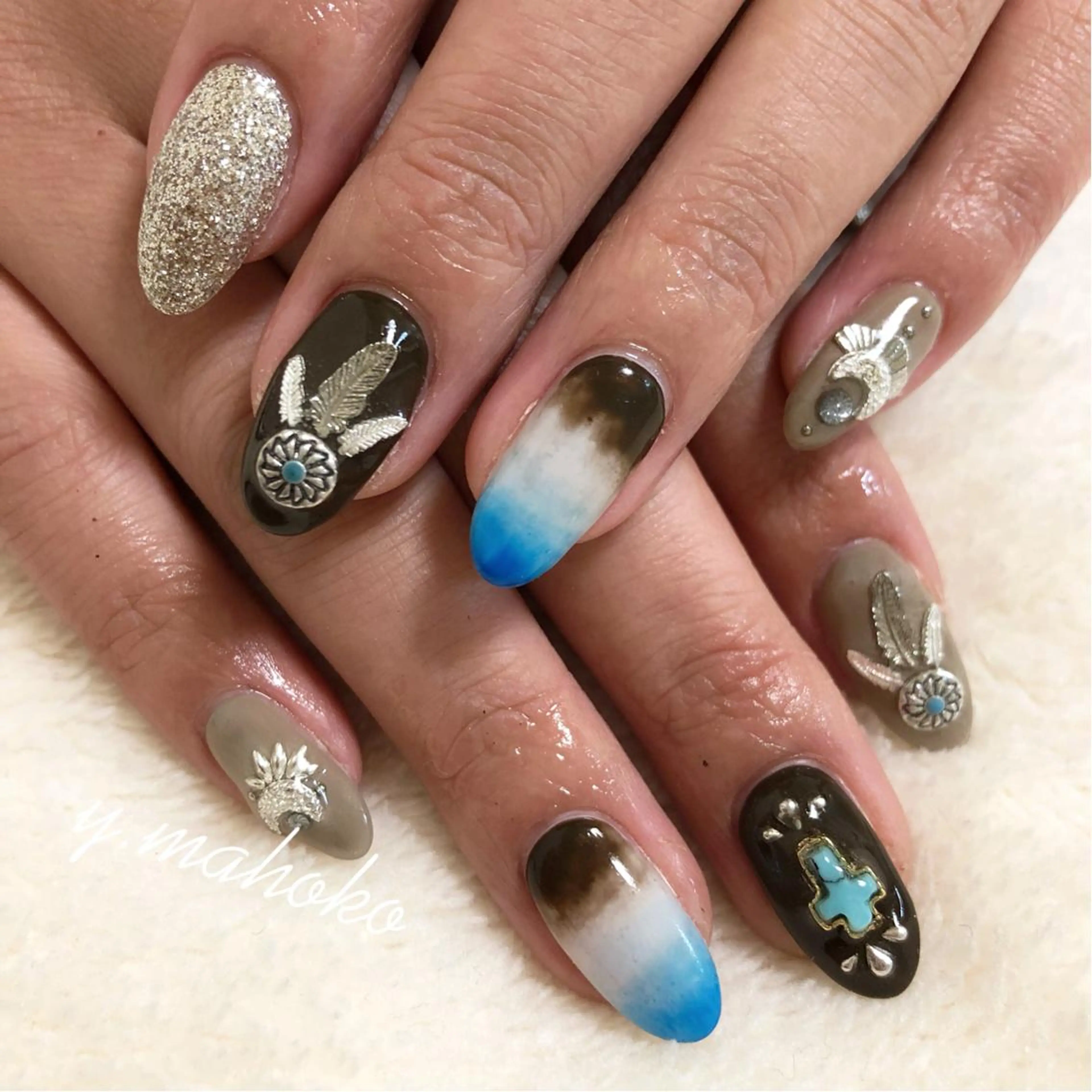 ネイル She nail studio 原宿所属・パラジェル有/ スカルプ/mahoのネイルデザイン