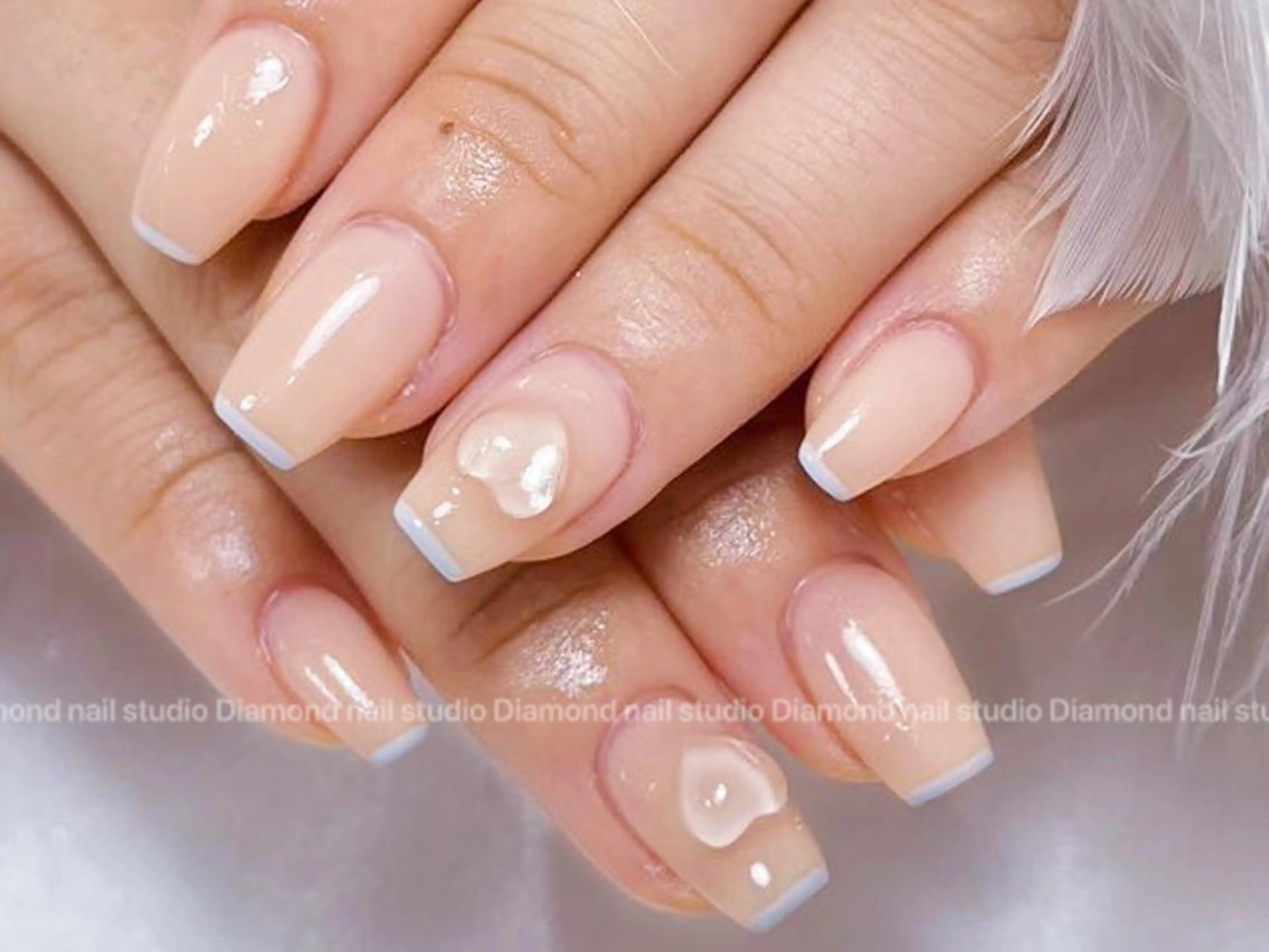 ネイル アートネイル オーロラネイル ガーリー キラキラネイル 韓国ネイル ハンドネイル Diamond ✨のネイルデザイン