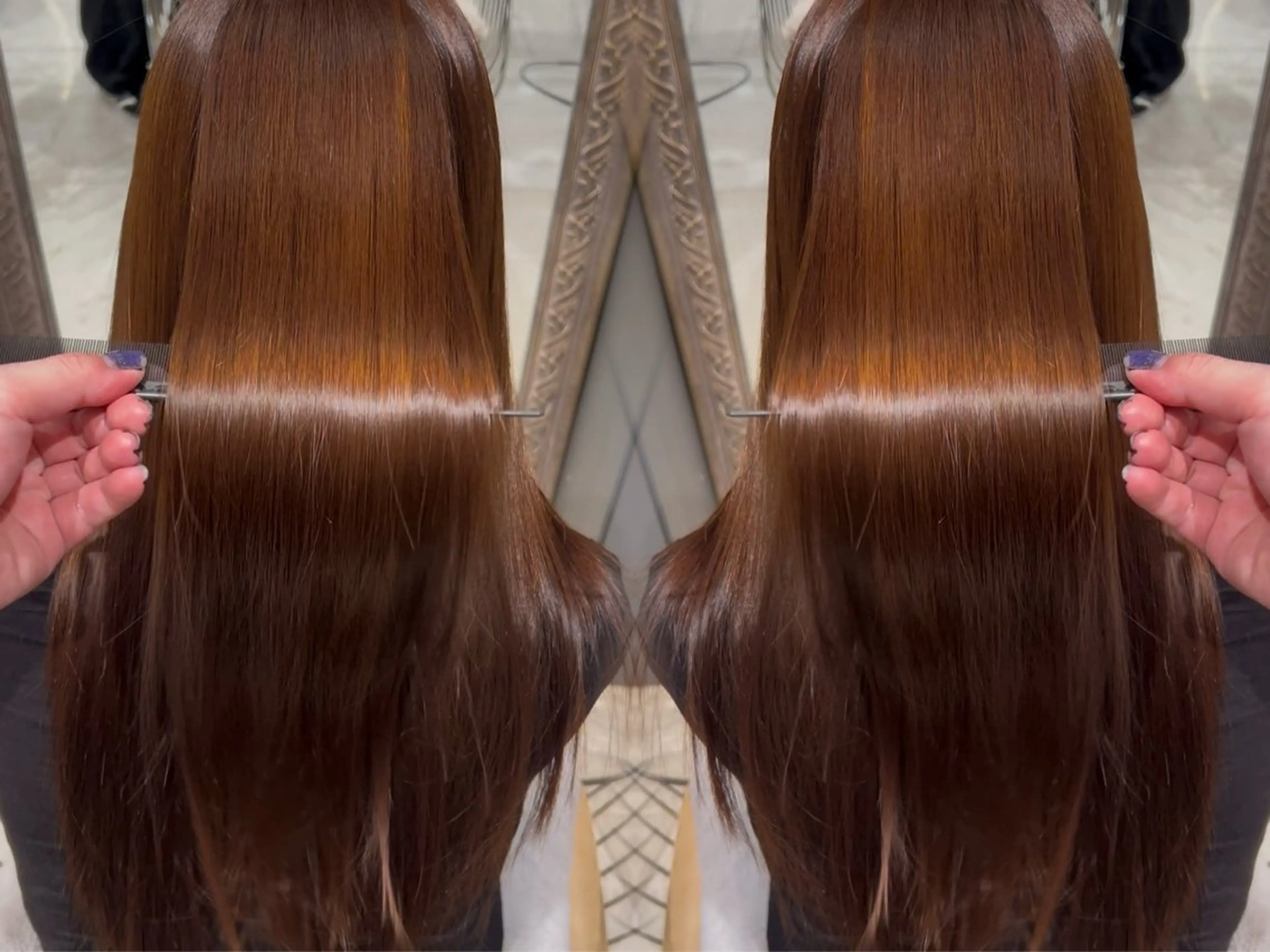 縮毛矯正 トリートメント ハイトーン×透明感 たけるのヘアスタイル