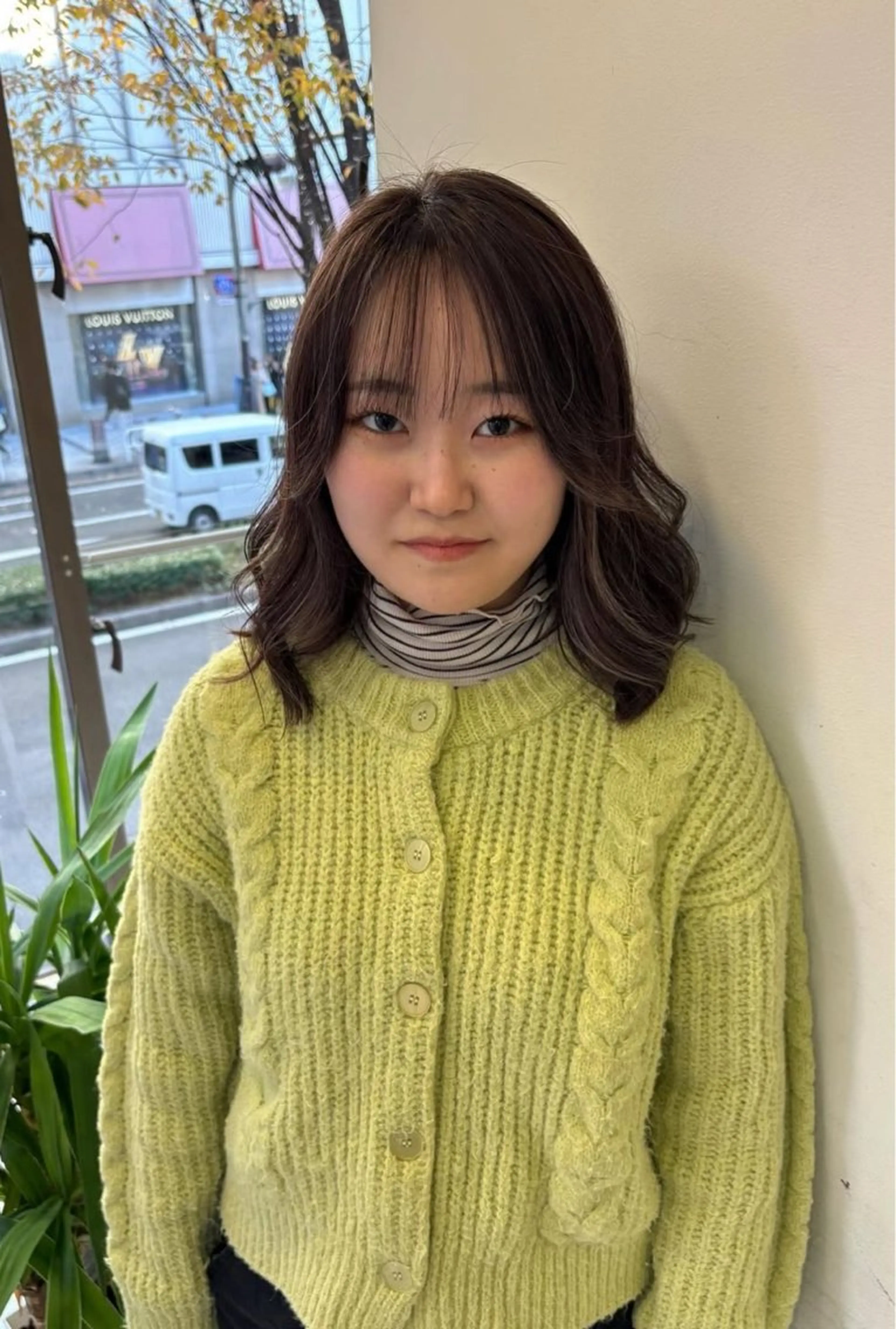 カラー ハイライトカラー ナナ/大阪心斎橋/ レイヤーカットのヘアスタイル