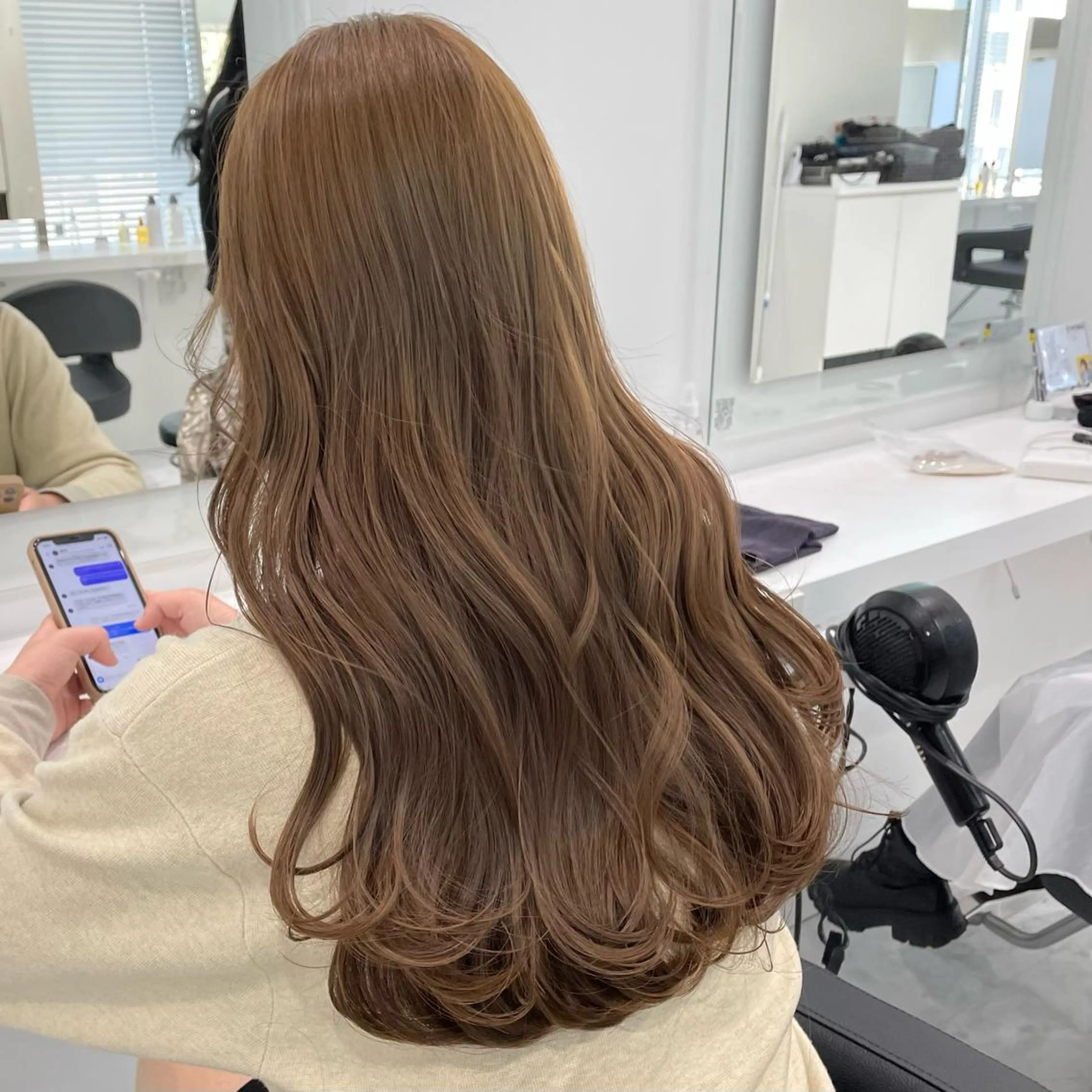 セミロング カラー ヘアアレンジ 髪質改善 トリートメント 髪質改善/ハイトーン /新宿/Takutoのヘアスタイル