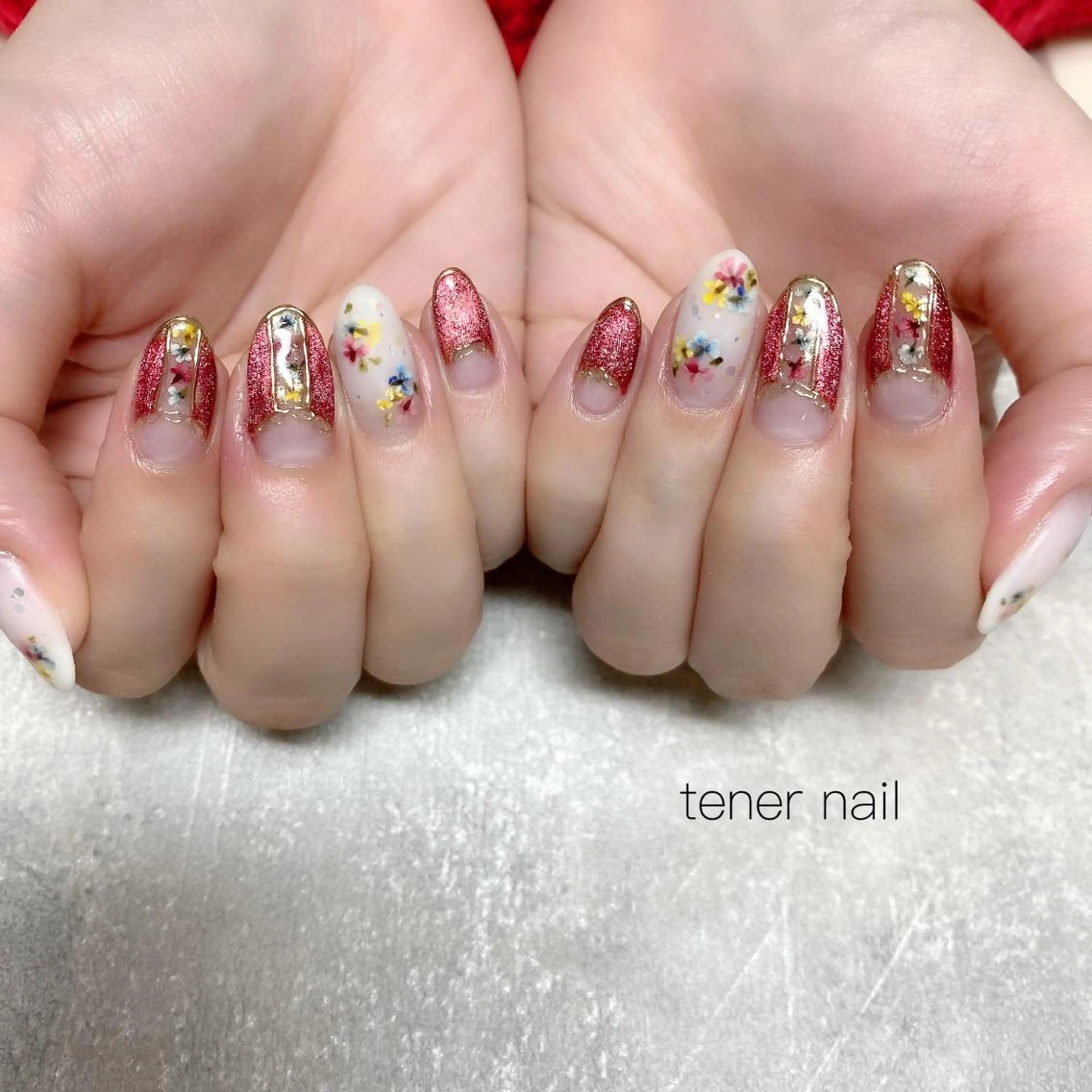 ネイル フラワーネイル tener  nail  テネルネイル所属・テネルネイル tener nailのネイルデザイン