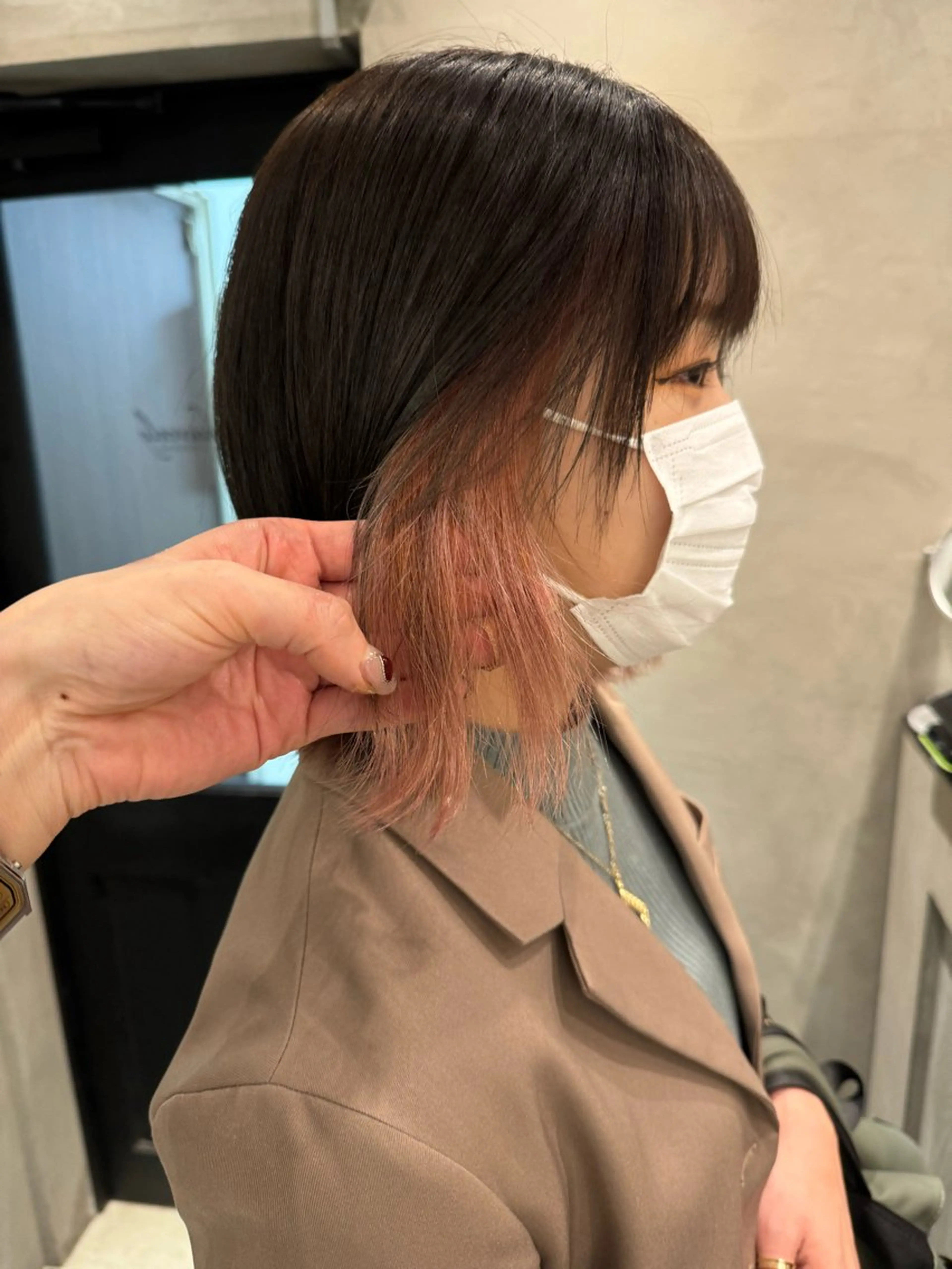 セミロング カット ヘアカラー トリートメント 顔周りcut・ご相談 ＝新宿しずく🇰🇷のヘアスタイル