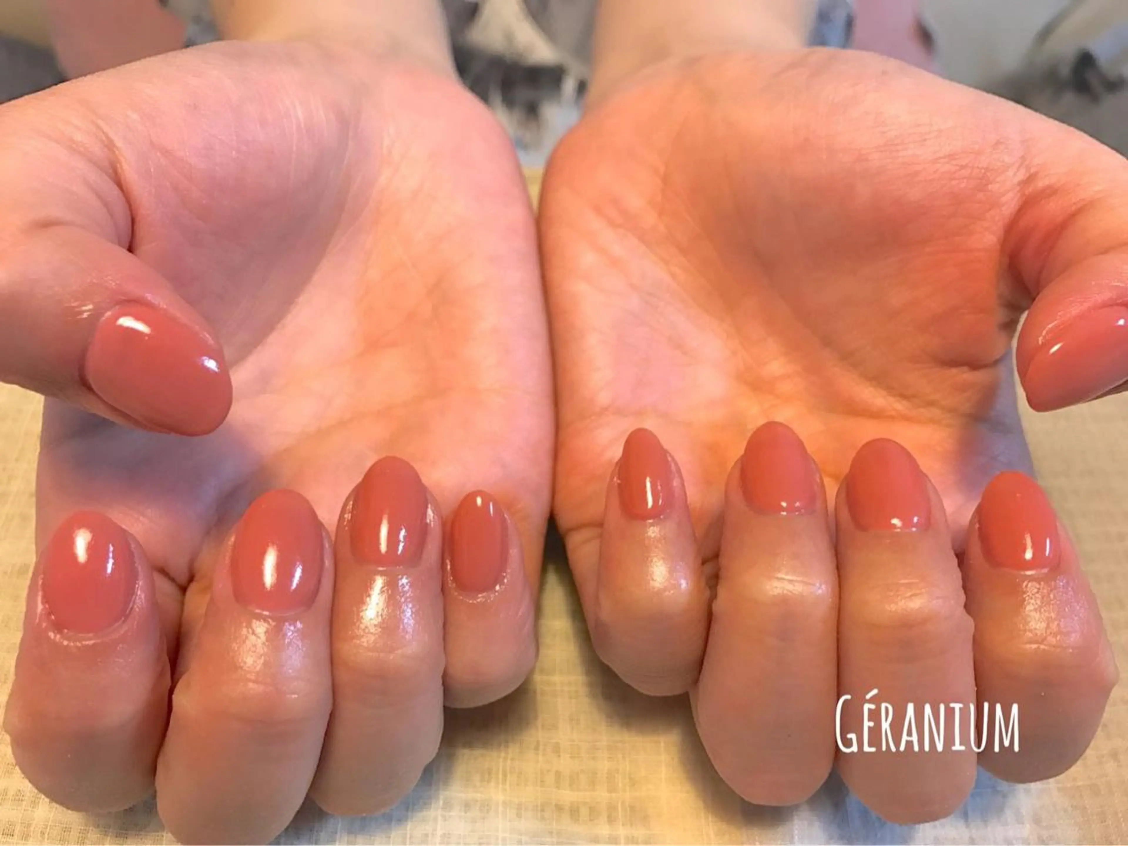 ネイル ワンカラーネイル GéRanium Harukaのネイルデザイン