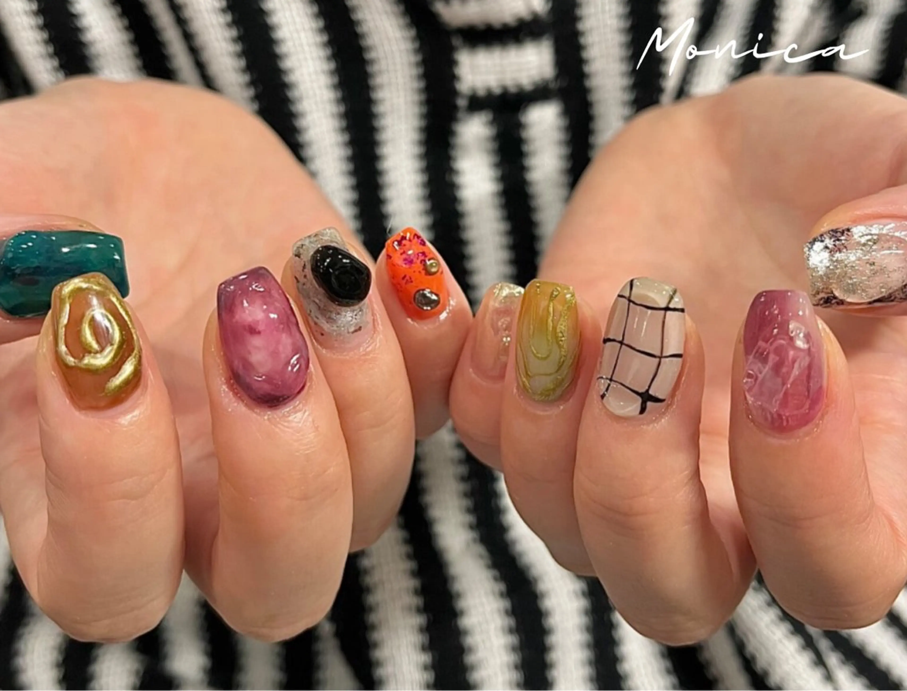 ネイル 持ち込み ハンドネイル nailsalon MONICAのネイルデザイン