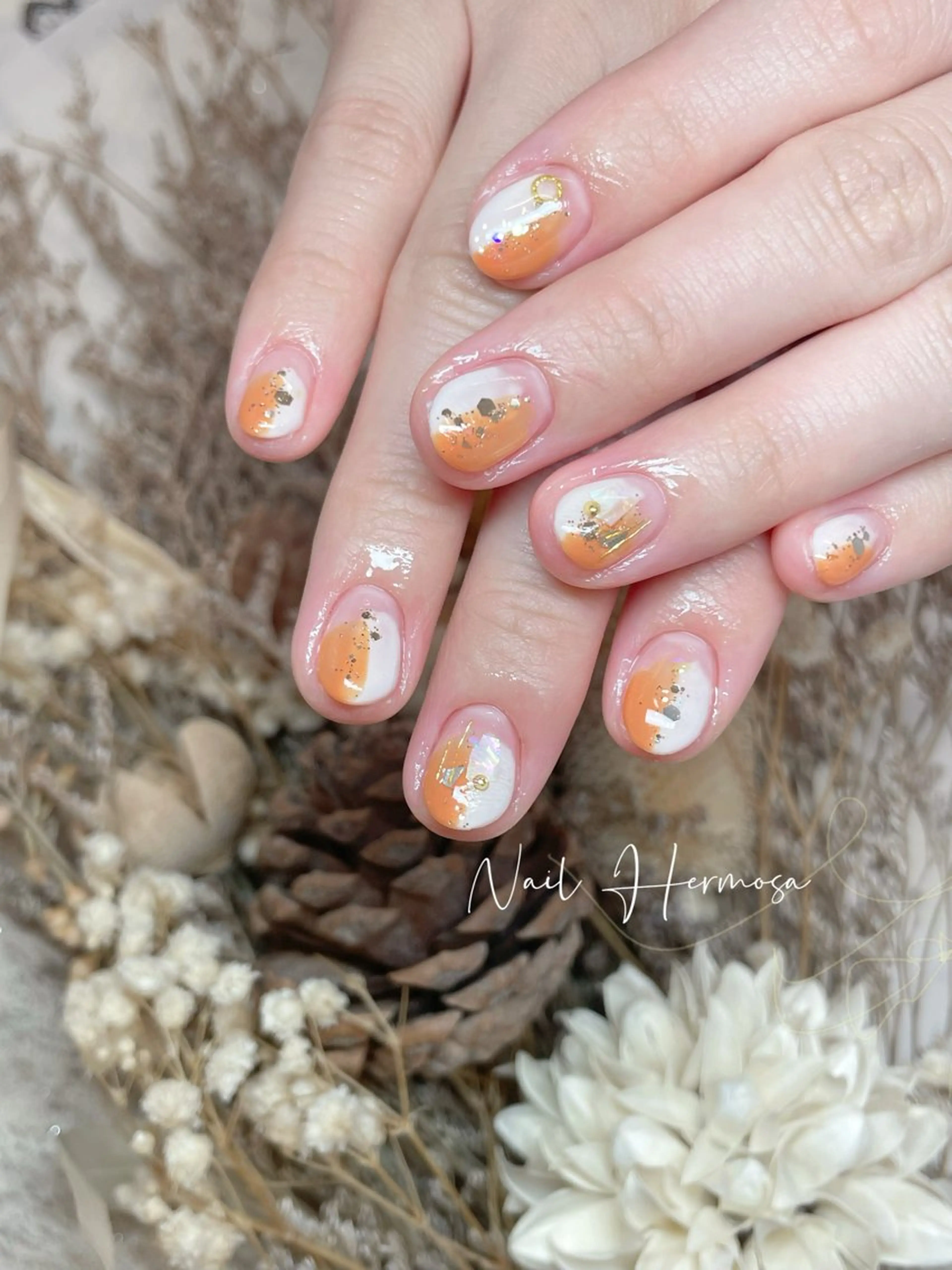 ネイル 長さ出し フラッシュネイル フットネイル ジェルネイル マグネットネイル ハンドネイル ネイル エルモサのネイルデザイン