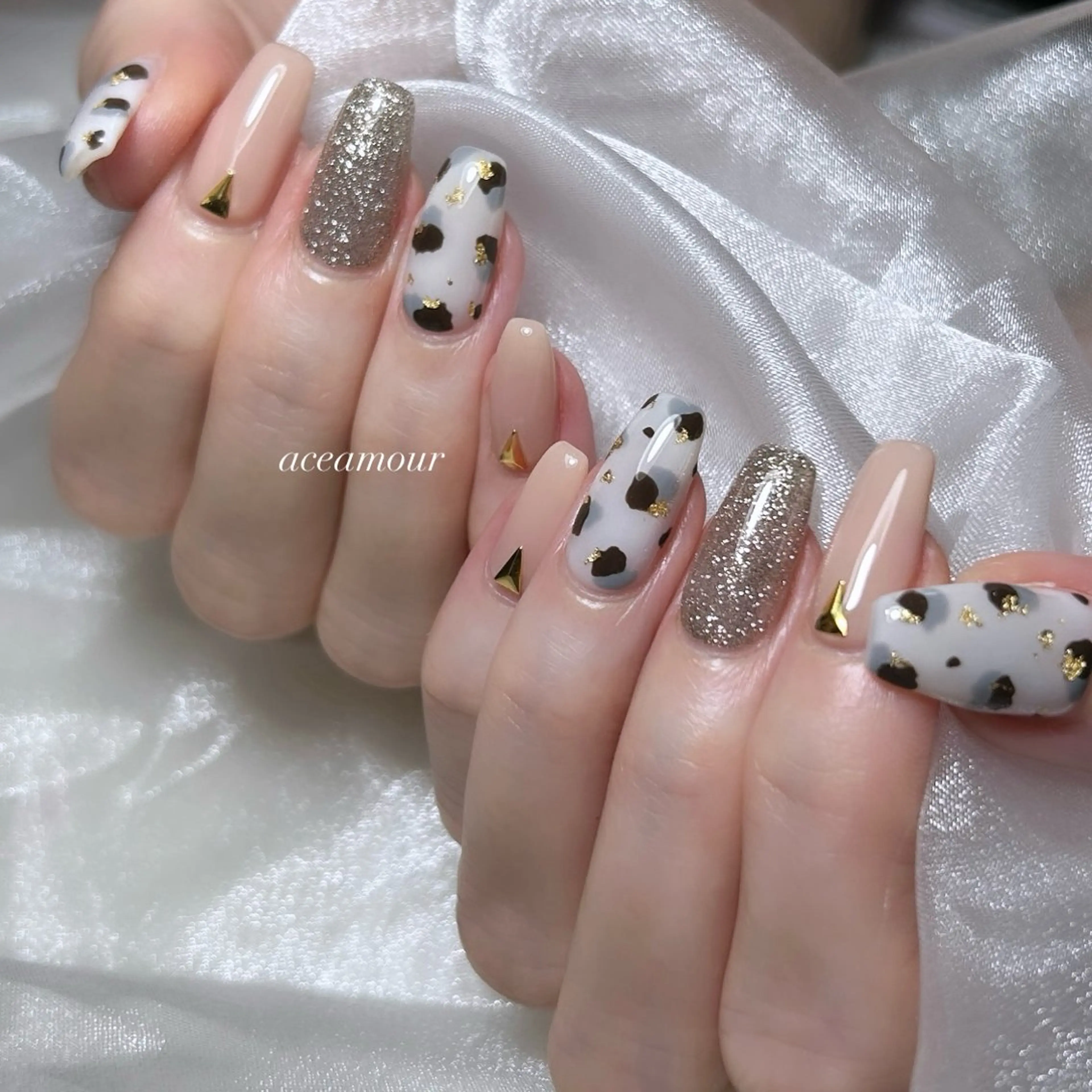 ネイル ラメ(グリッター) 持ち込み ネイル/耳つぼ /新ホワイトニングのネイルデザイン