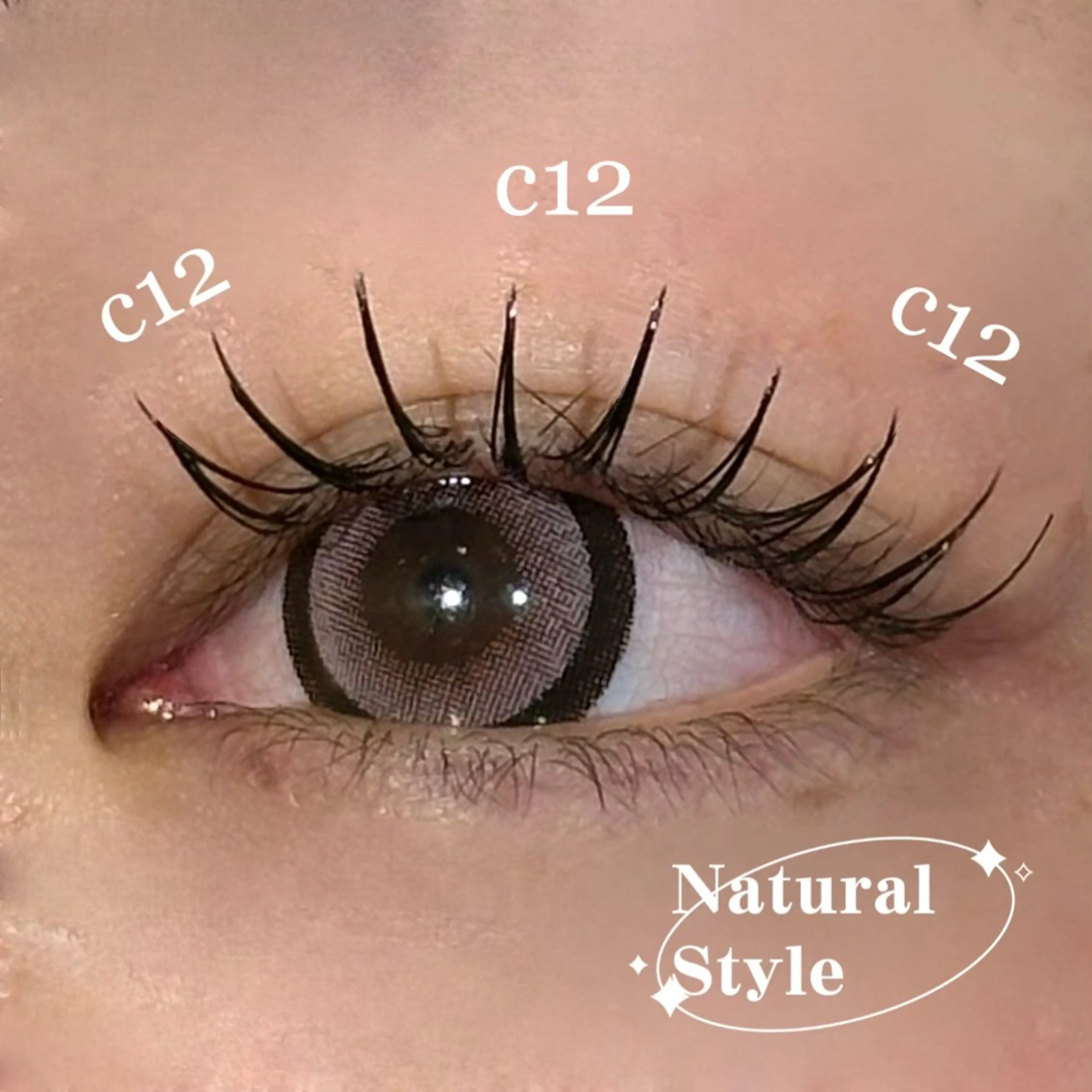 マツエク120本❤️つやつやコーティング込み✨️フラットラッシュに変更(＋1430)の写真