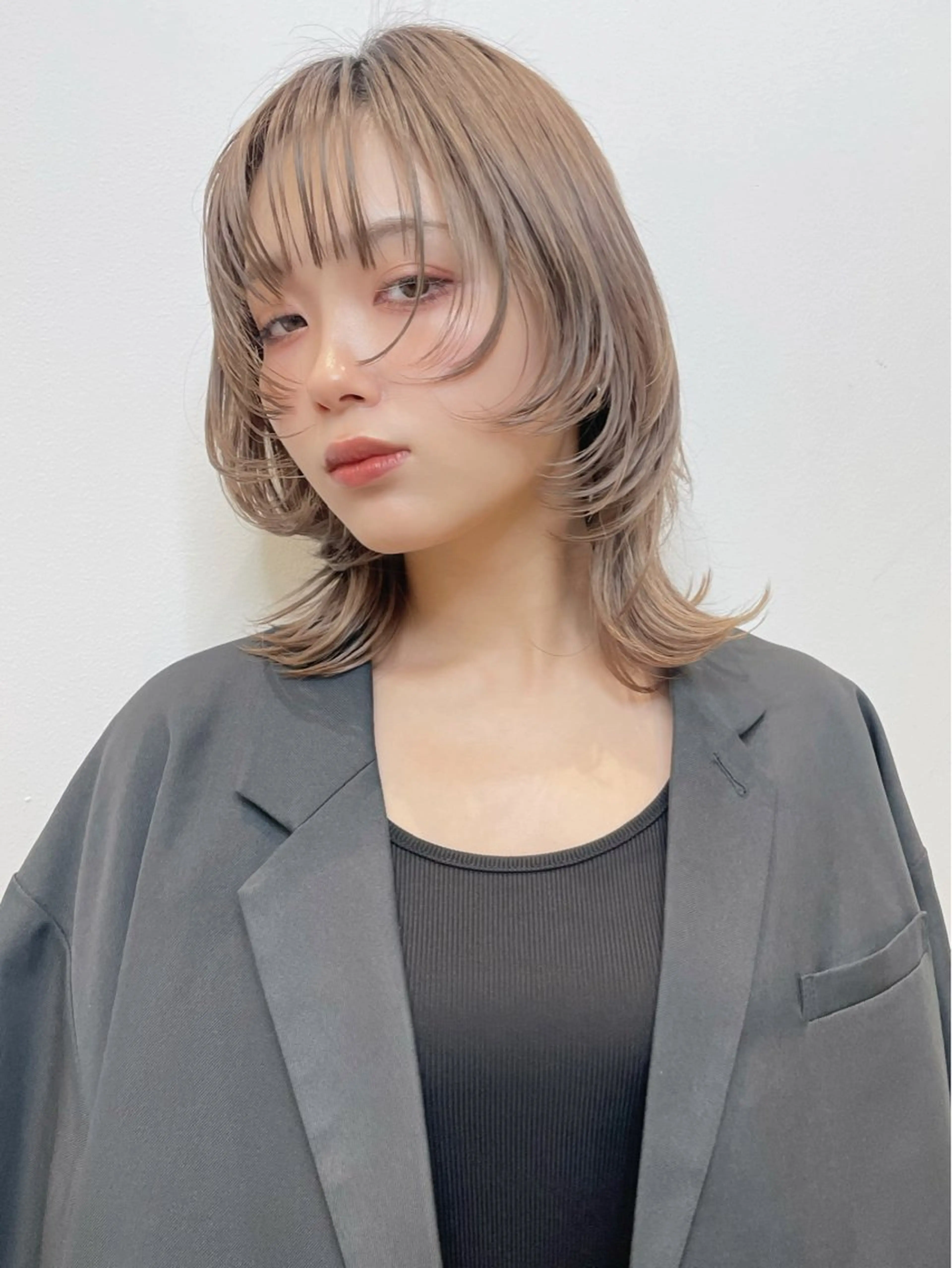 ミディアム カラー 外国人風ヘア スペシャリスト★高沼のヘアスタイル