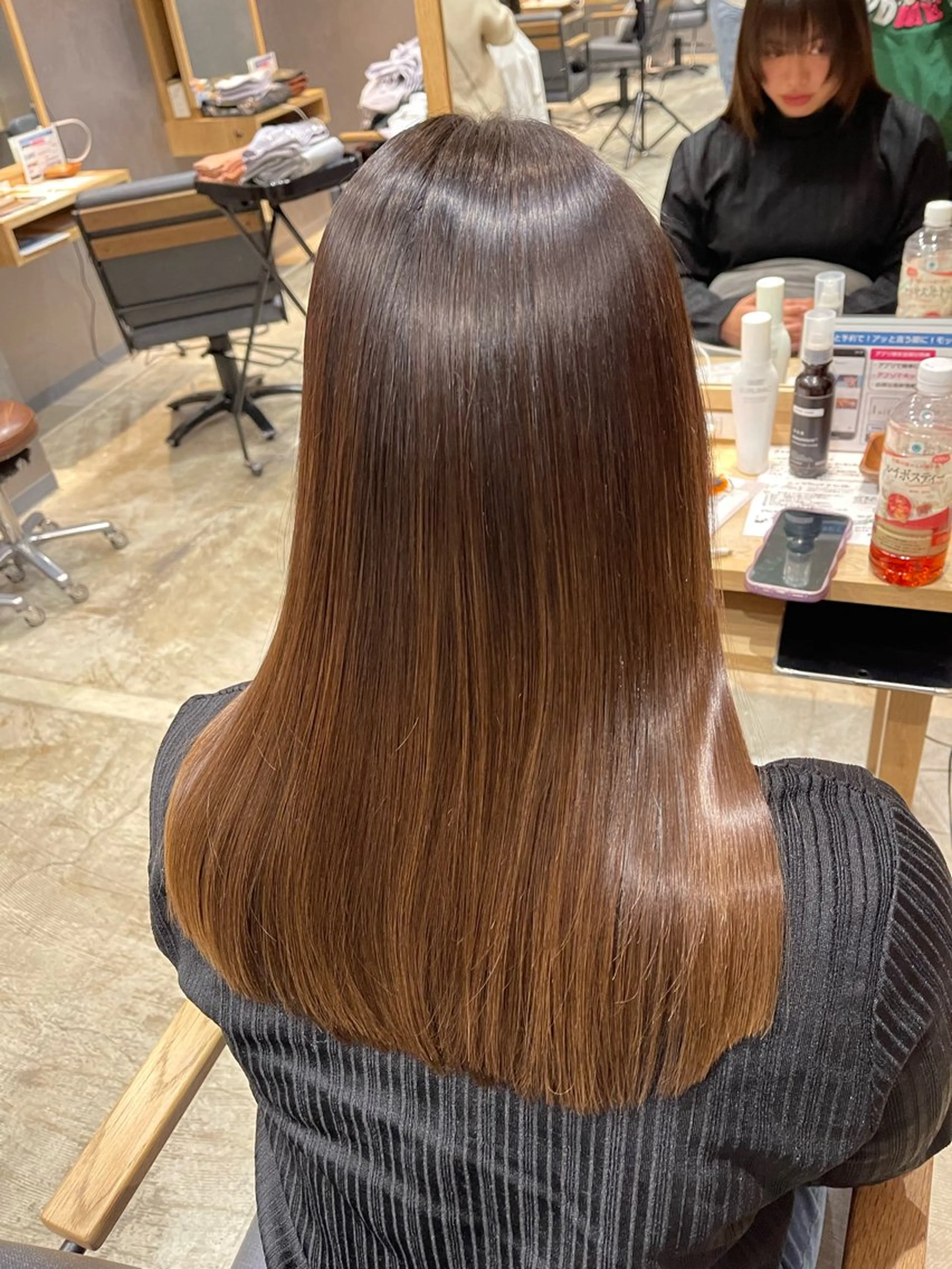 ロング 縮毛矯正 中川 諒祐のヘアスタイル