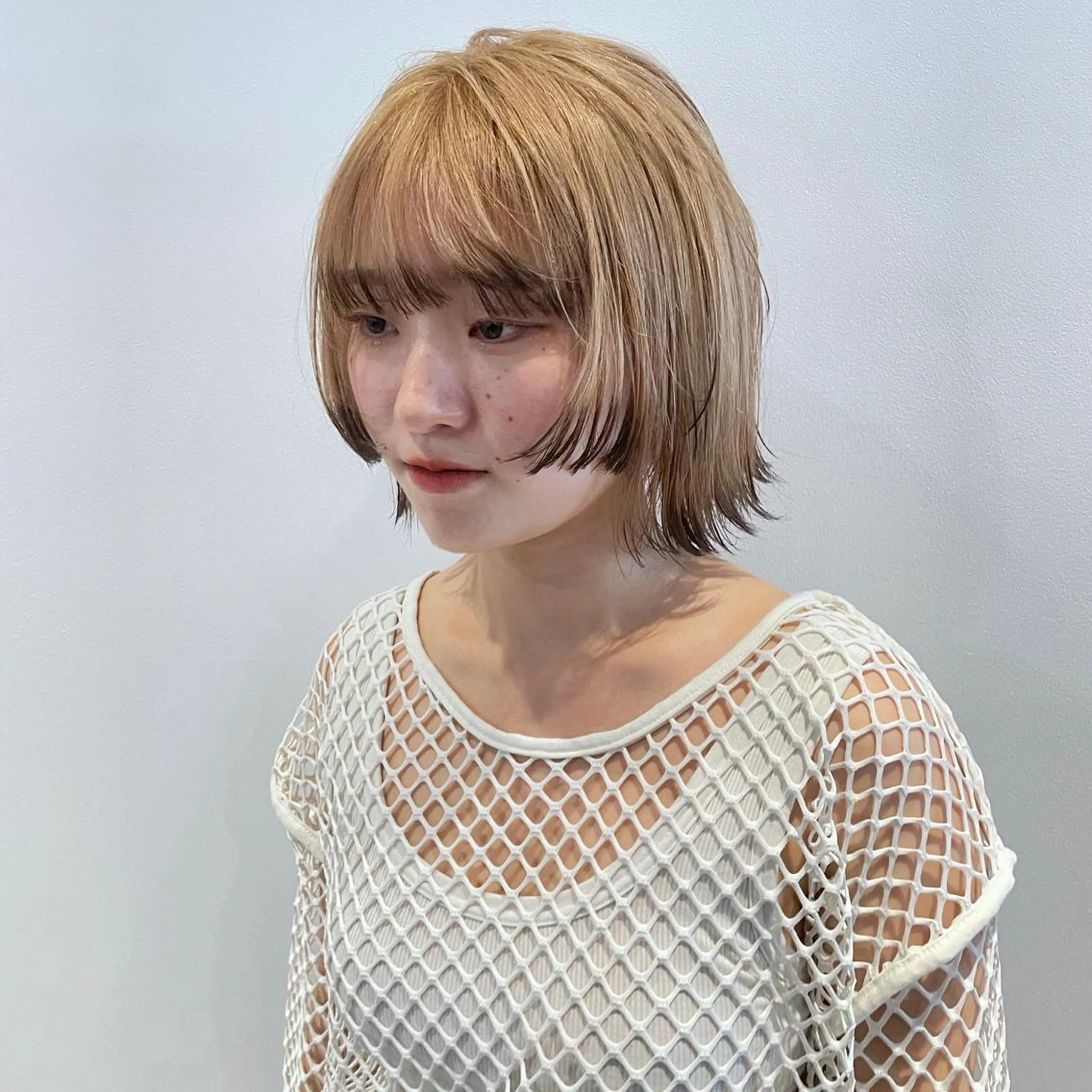 ミディアム カラー Je suis heureuse Miel所属・🐩艶カラー/ chisato🌙のヘアスタイル