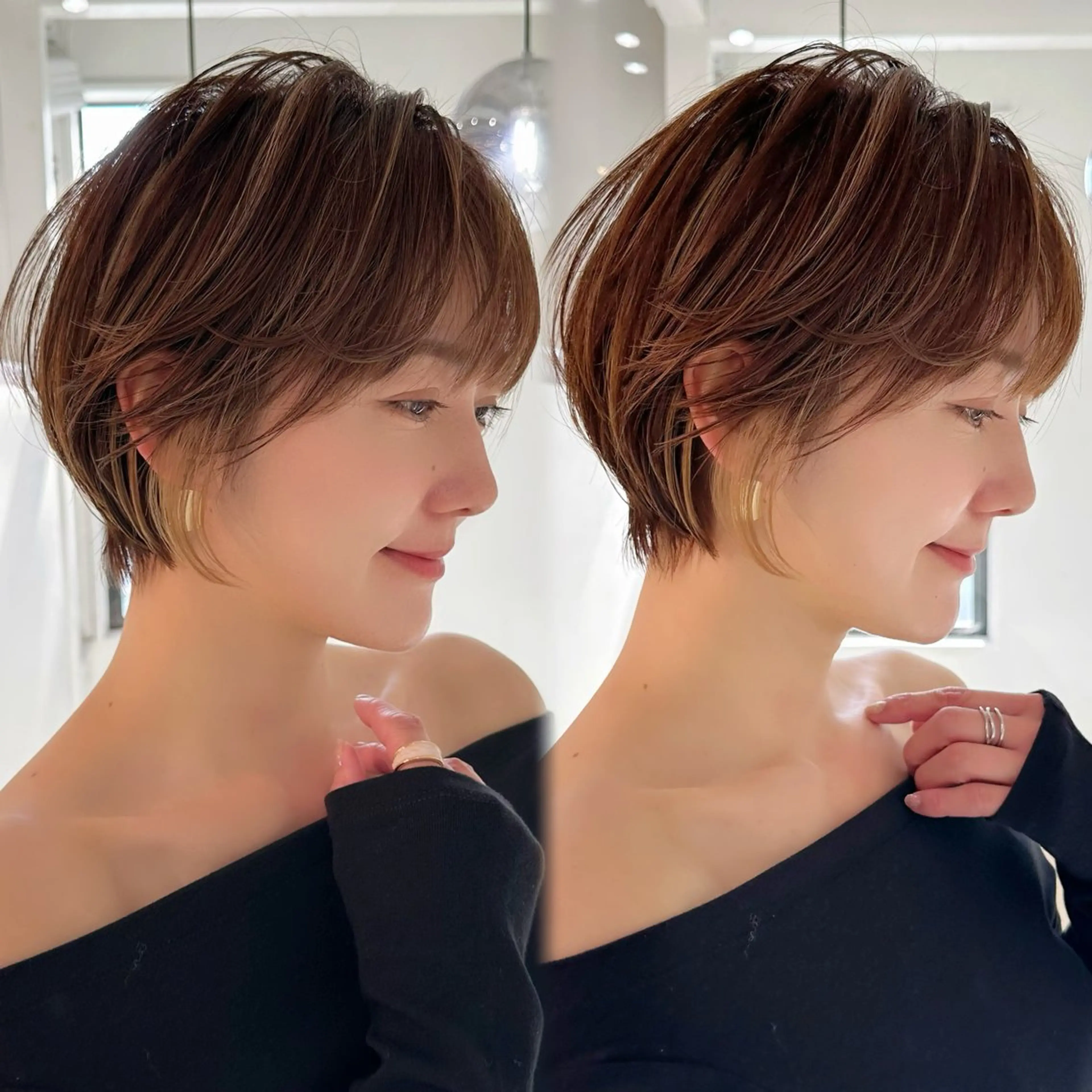 ショート ヘアカラー トリートメント ヘッドスパ taiga レイヤー /髪質改善/矯正🌈のヘアスタイル