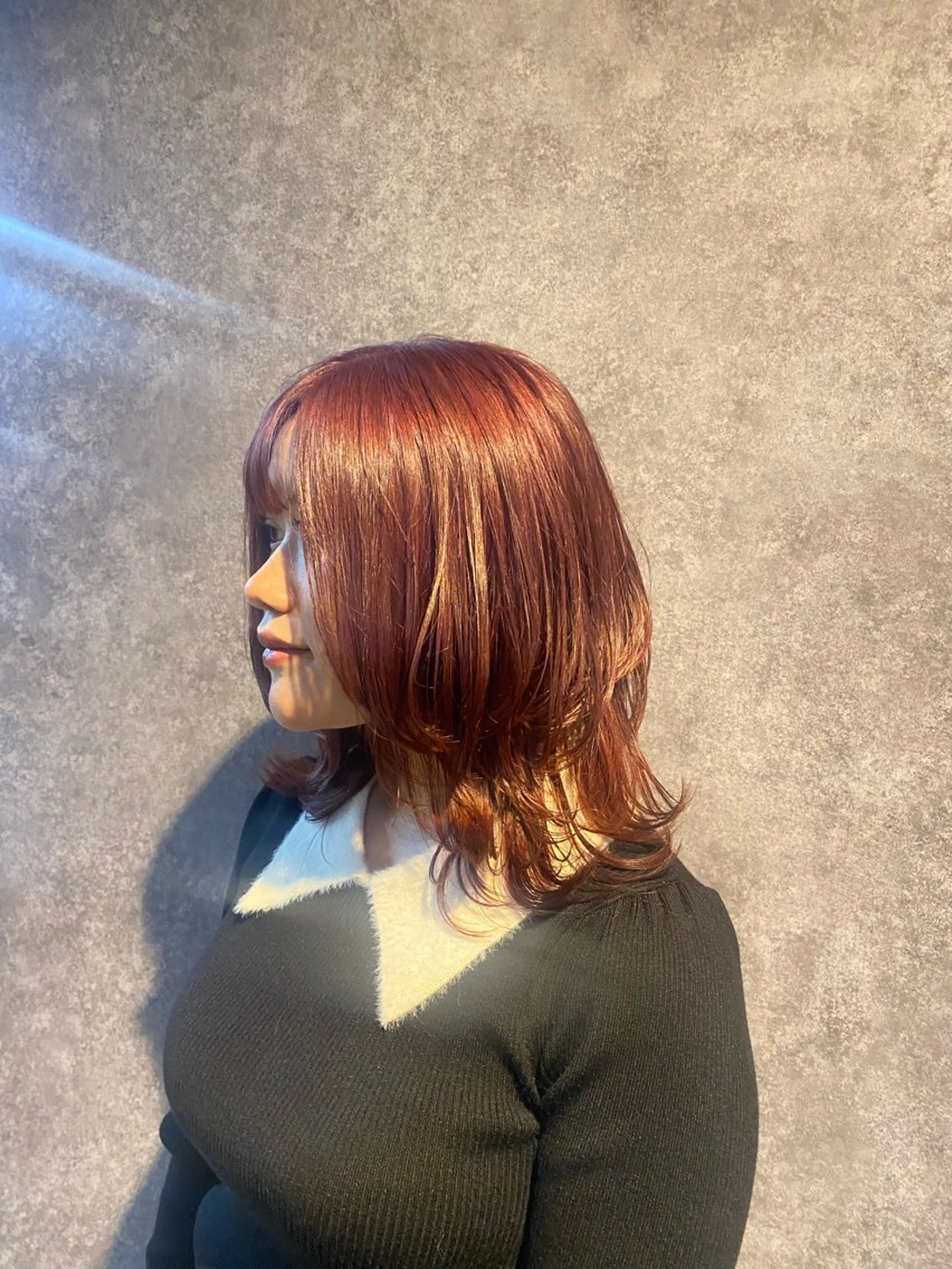 カラー レッドカラー ⋆˙⟡レディース特化 ／あやね⟡˙⋆のヘアスタイル