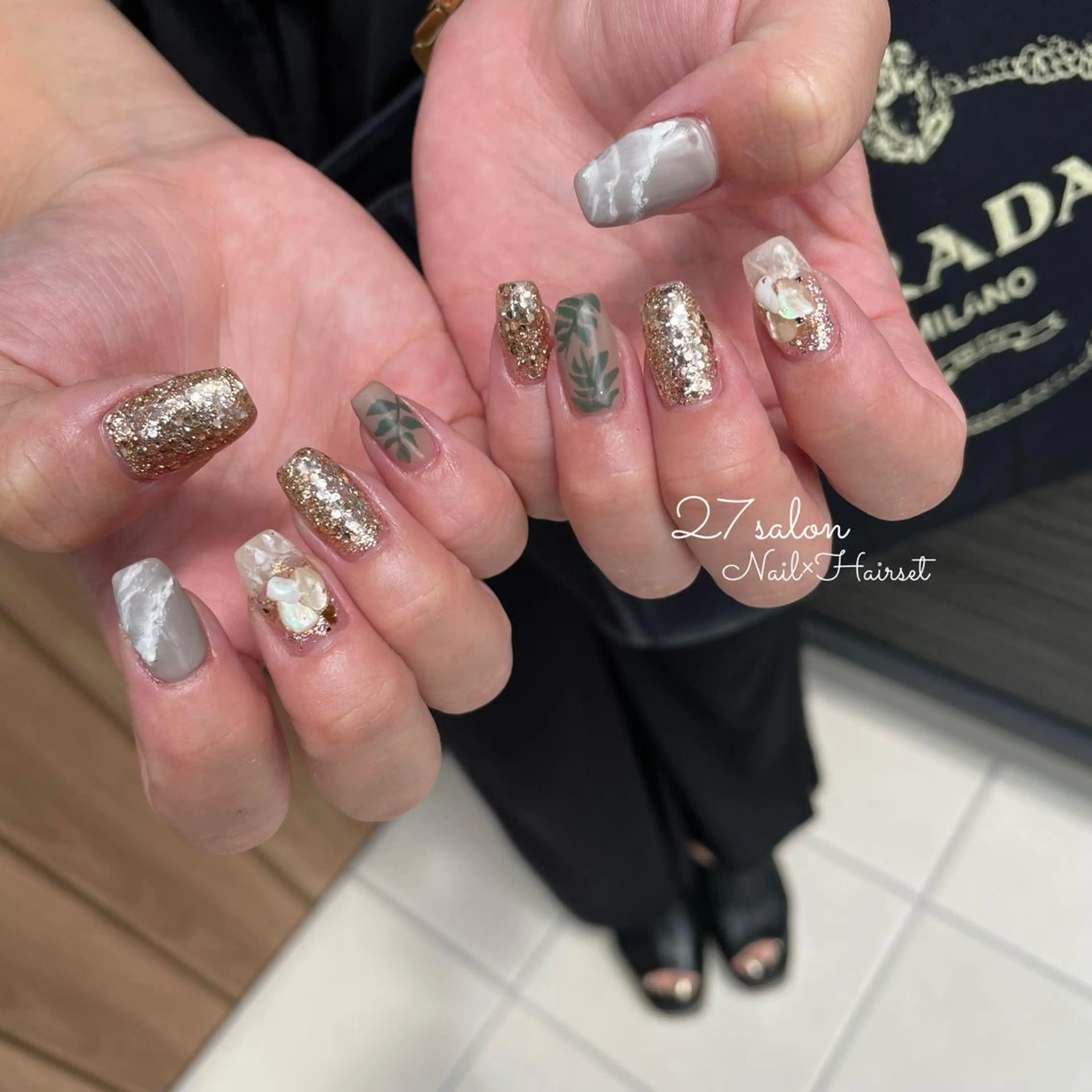 ネイル アートネイル ニュアンスネイル 27salon yuinaのネイルデザイン