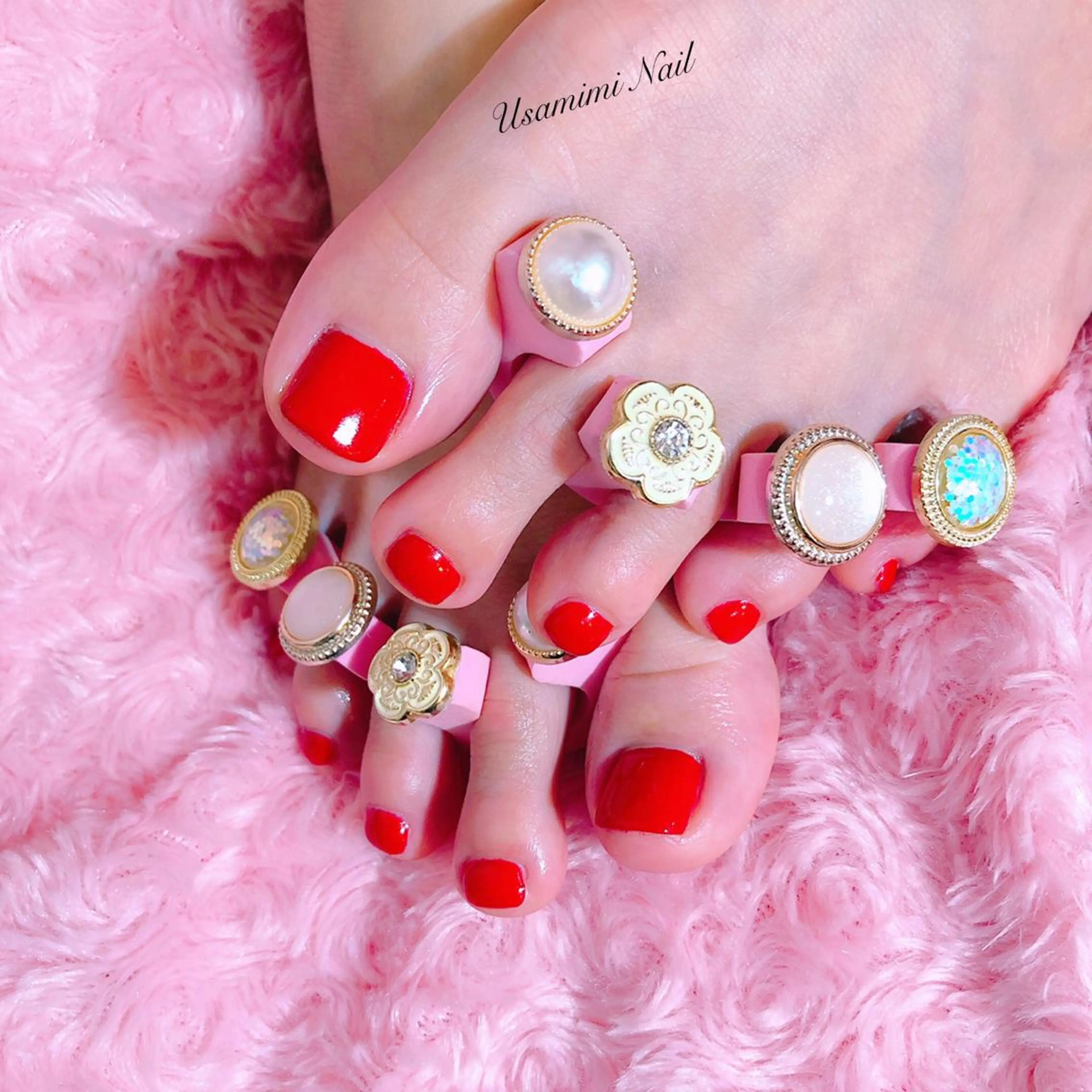 ネイル フットネイル USAMiMi 🐰💕のネイルデザイン