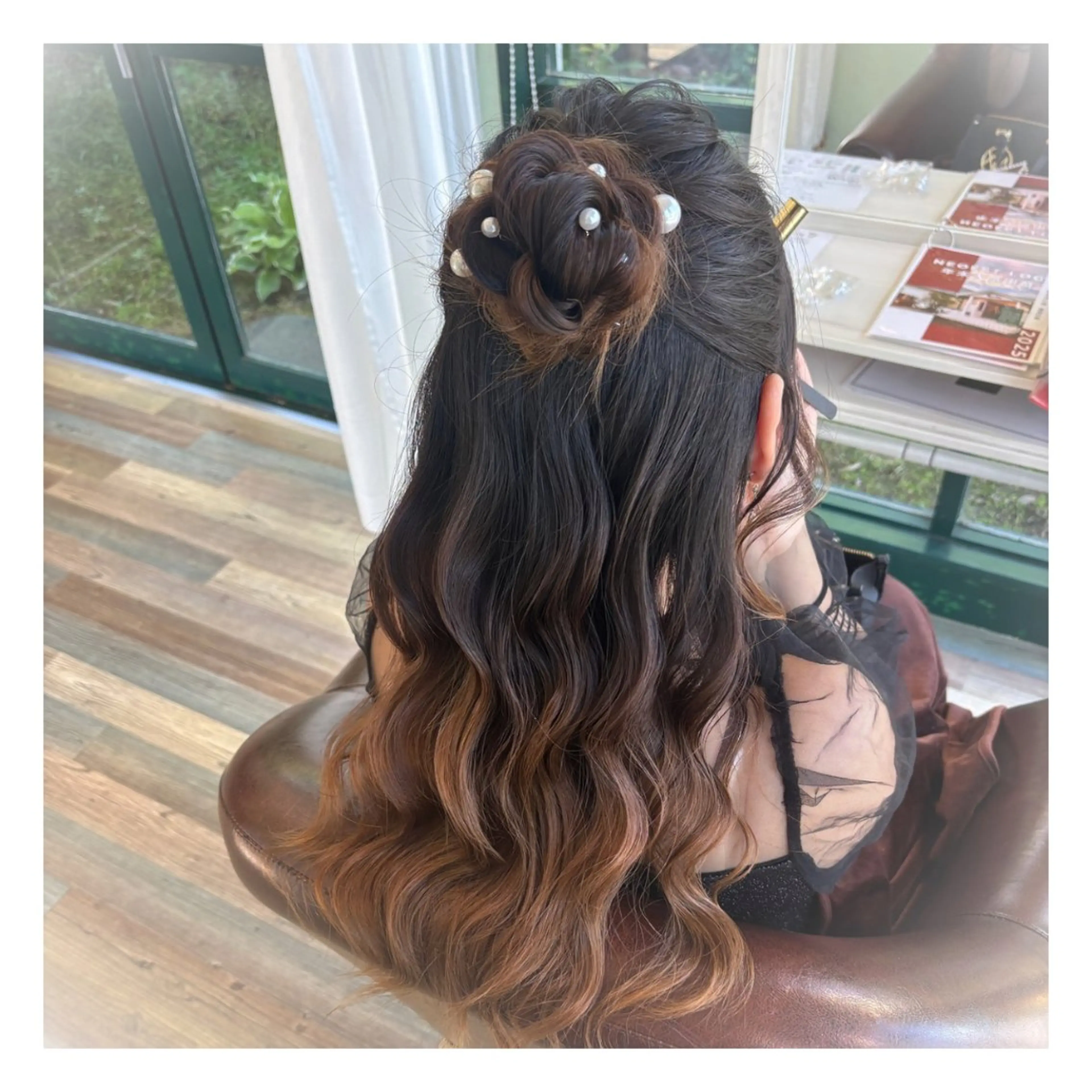 ロング お団子ヘア ヘアセット Neoest Log ＋ bell所属・荒川 鈴菜のヘアスタイル