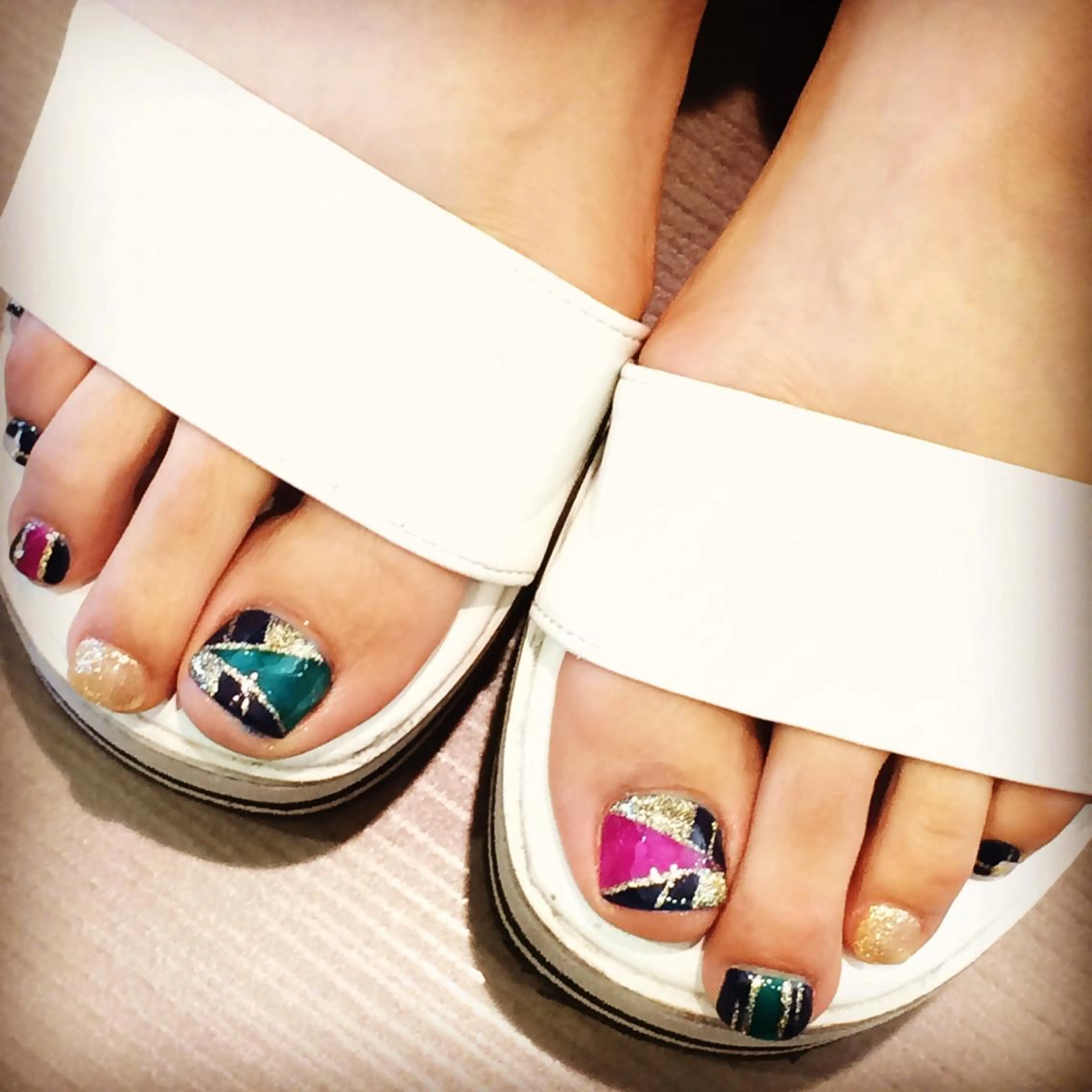 ネイル フットネイル M nail はやまうららのネイルデザイン