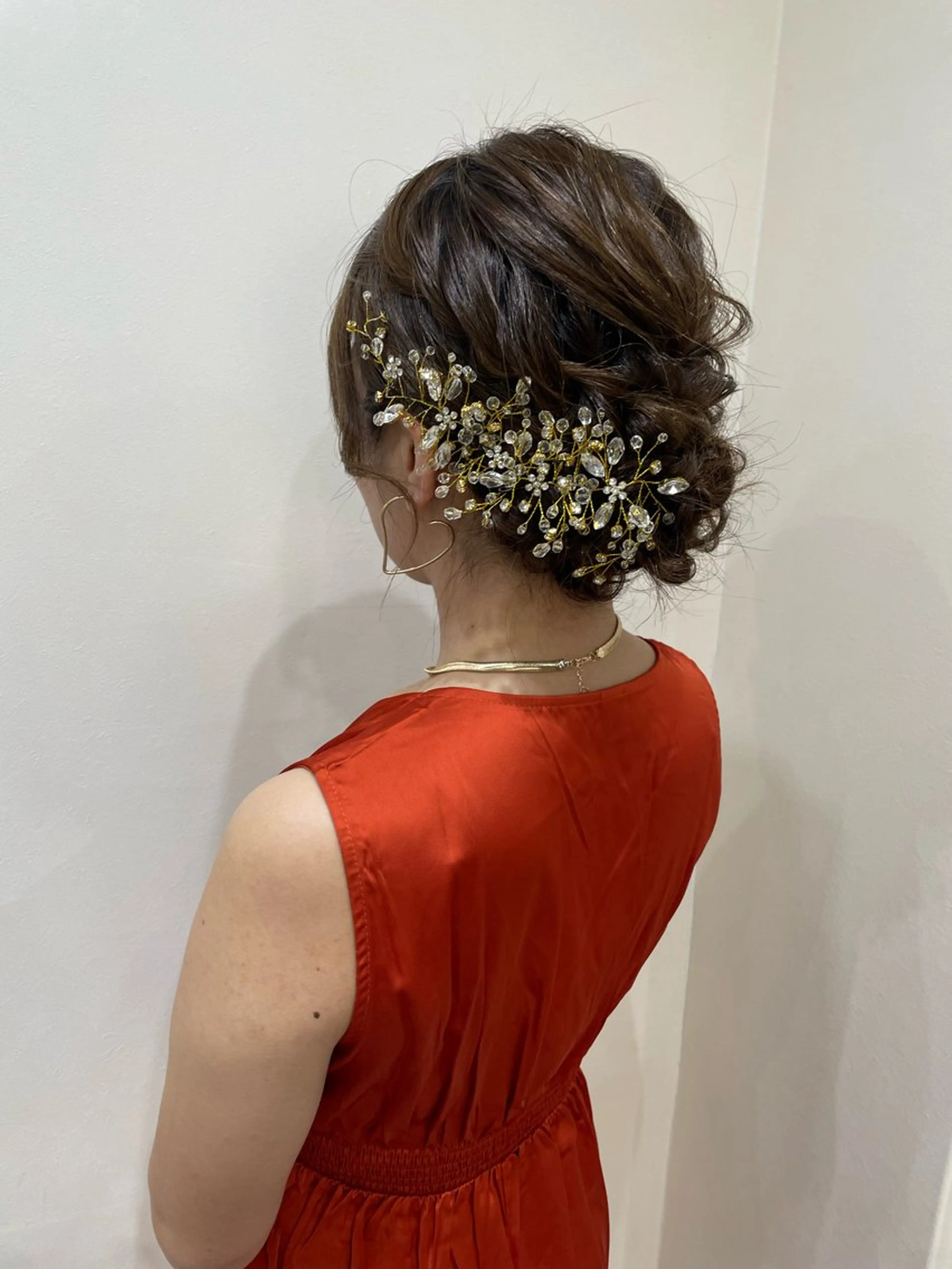 セミロング ヘアアレンジ ヘアセット 韓国風パーマ/ヘア セット/店長みづきのヘアスタイル